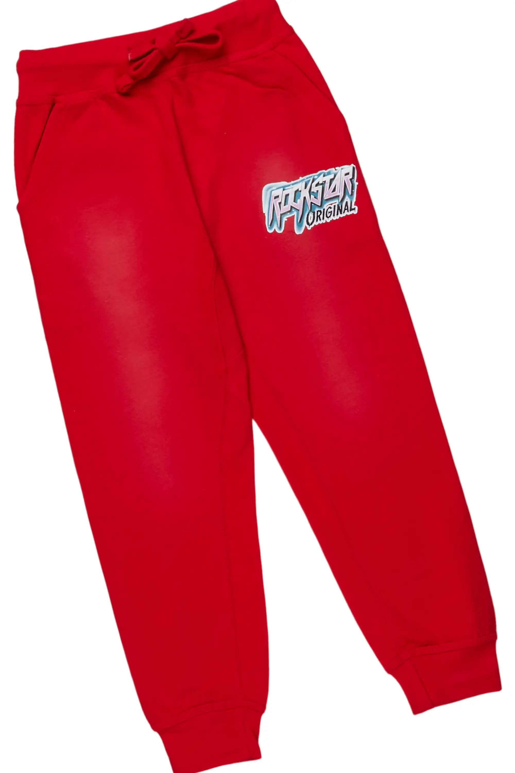 Boys Penn Red Hoodie/Track Pant Set - Image 3