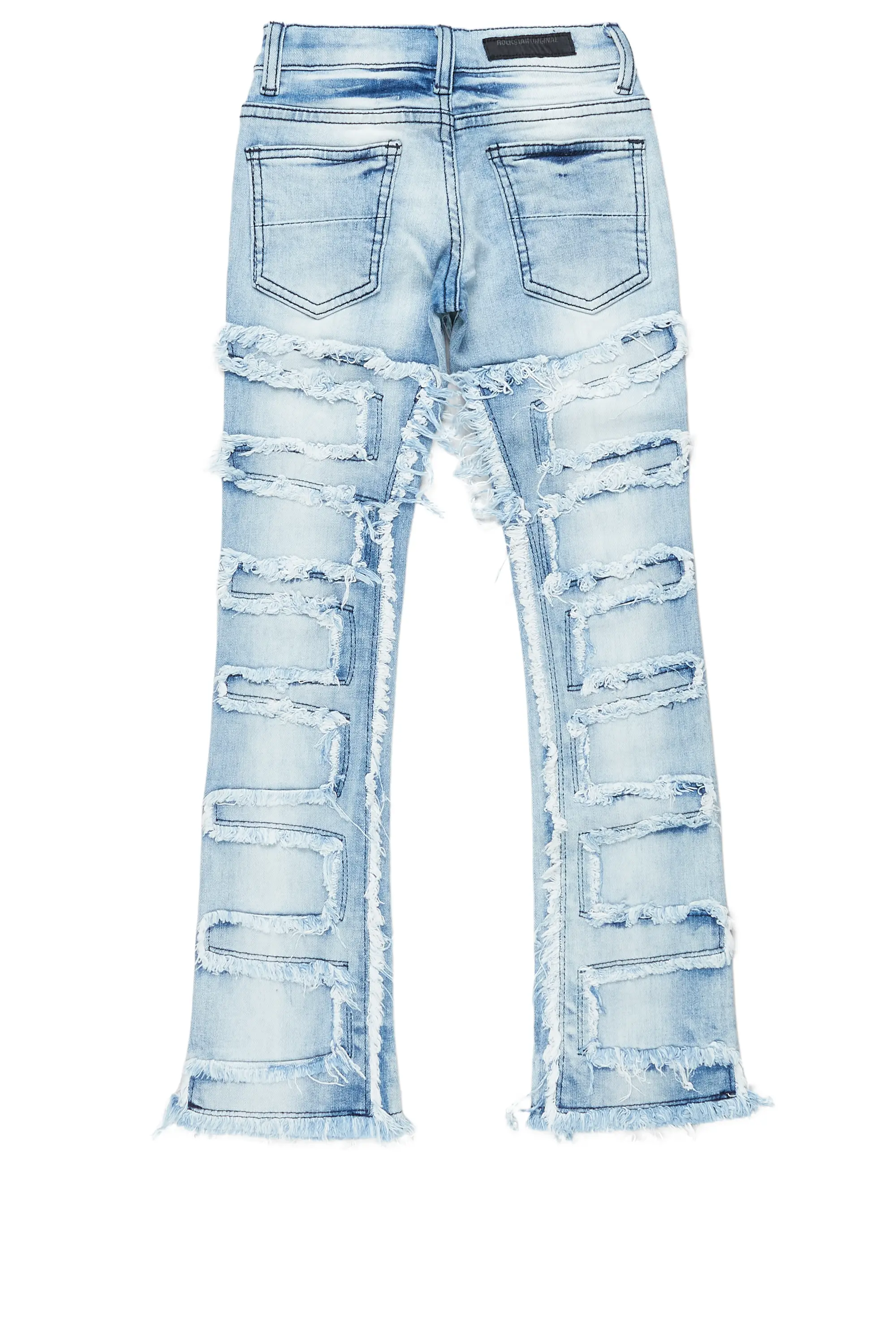 Boys Hallie Blue Super Stacked Flare Jean - Image 5