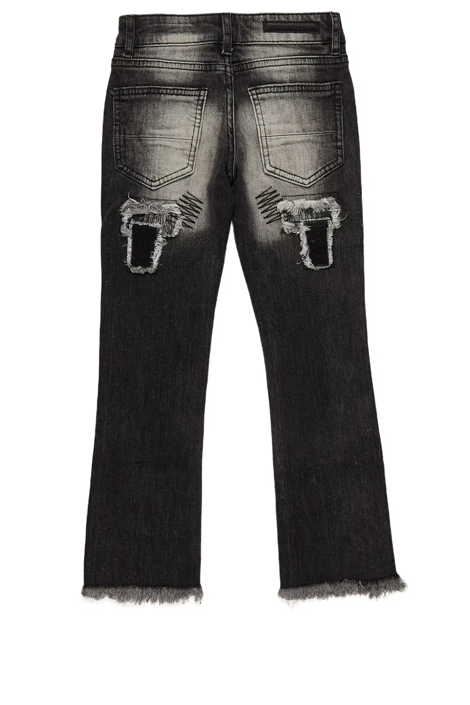 Boys Camden Grey Stacked Flare Jean - Image 9