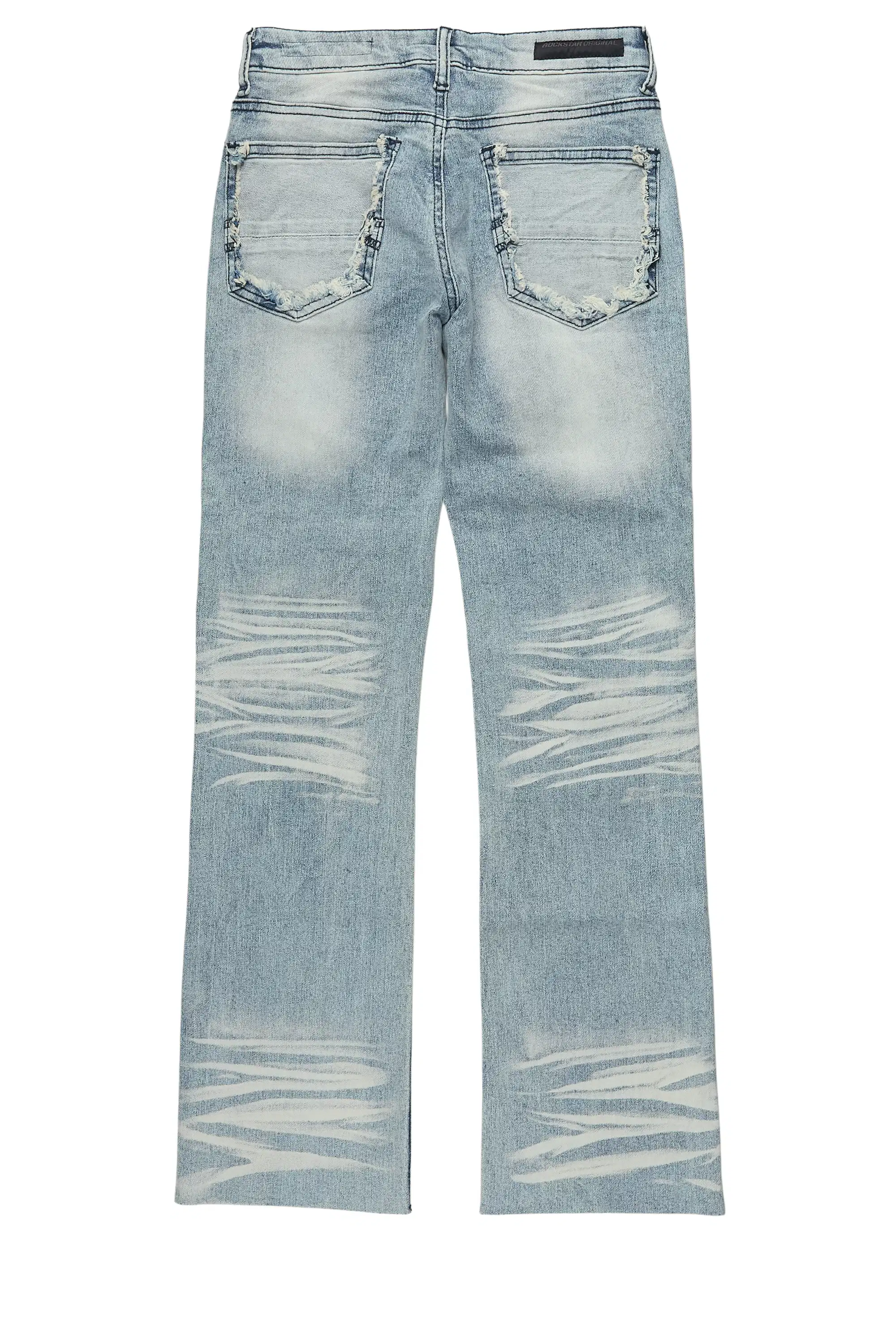 Boys Petrus Blue Stacked Flare Jean - Image 8