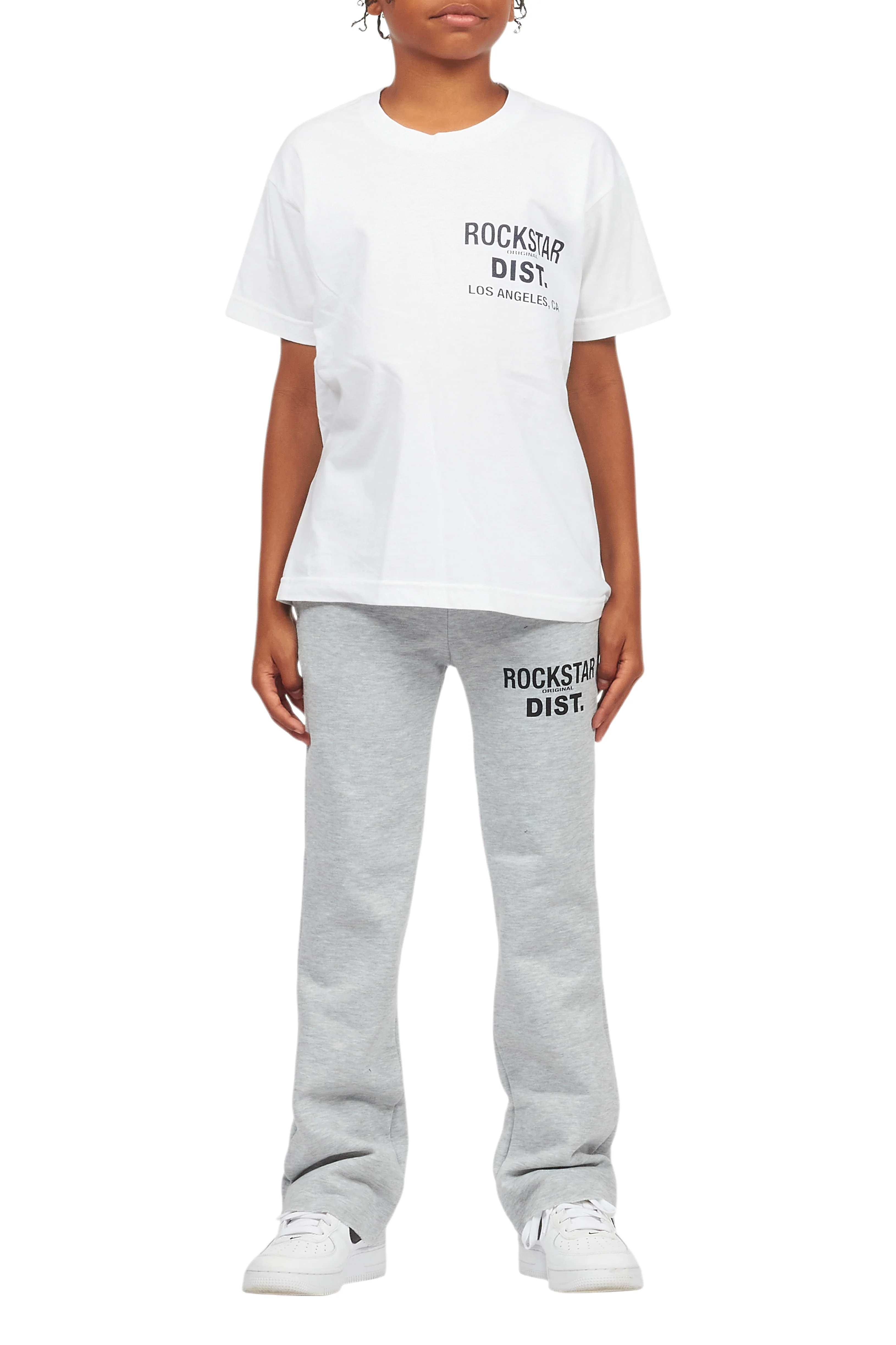 Boys Alpine Grey Stacked Trackpant - Image 8