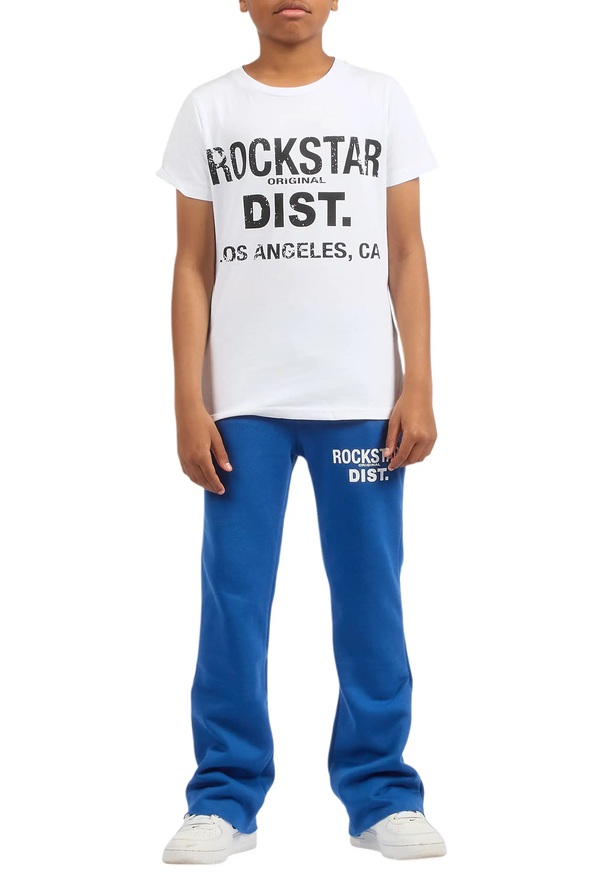 Boys Alpine Royal Blue Stacked Trackpant - Image 7