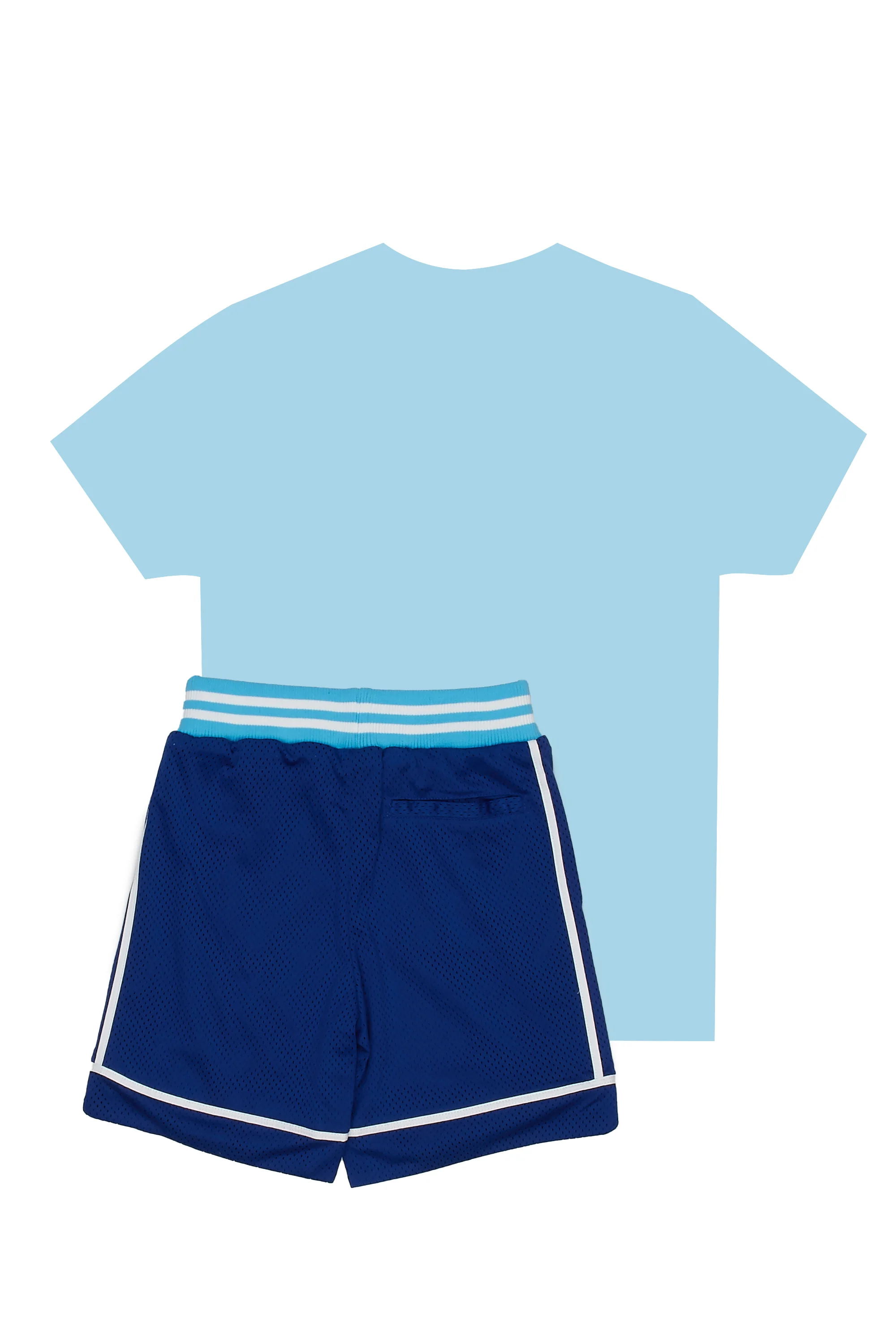 Boys Reno Short Set-Blue - Image 4