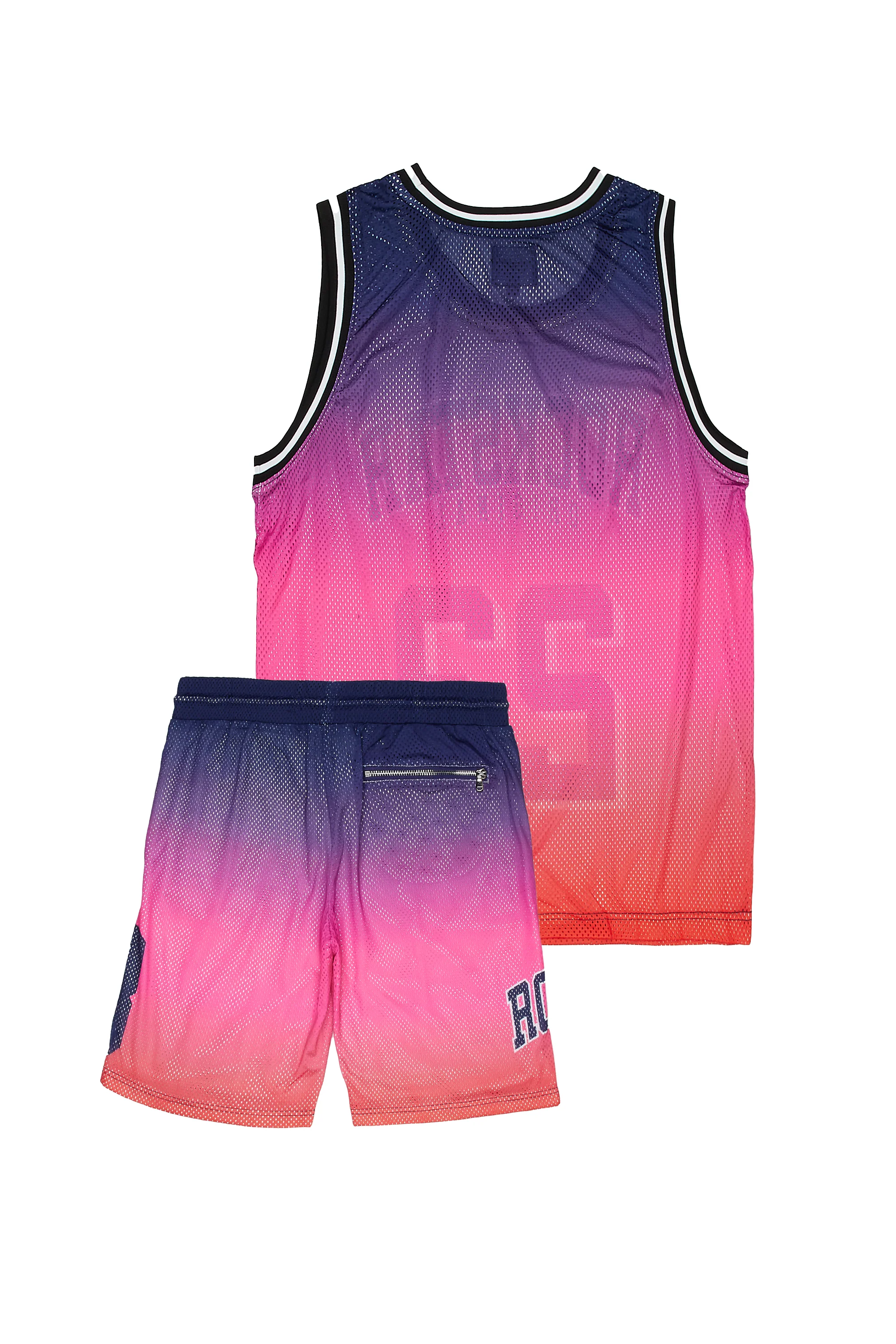 Boys Mood Short Set-Red - Image 4