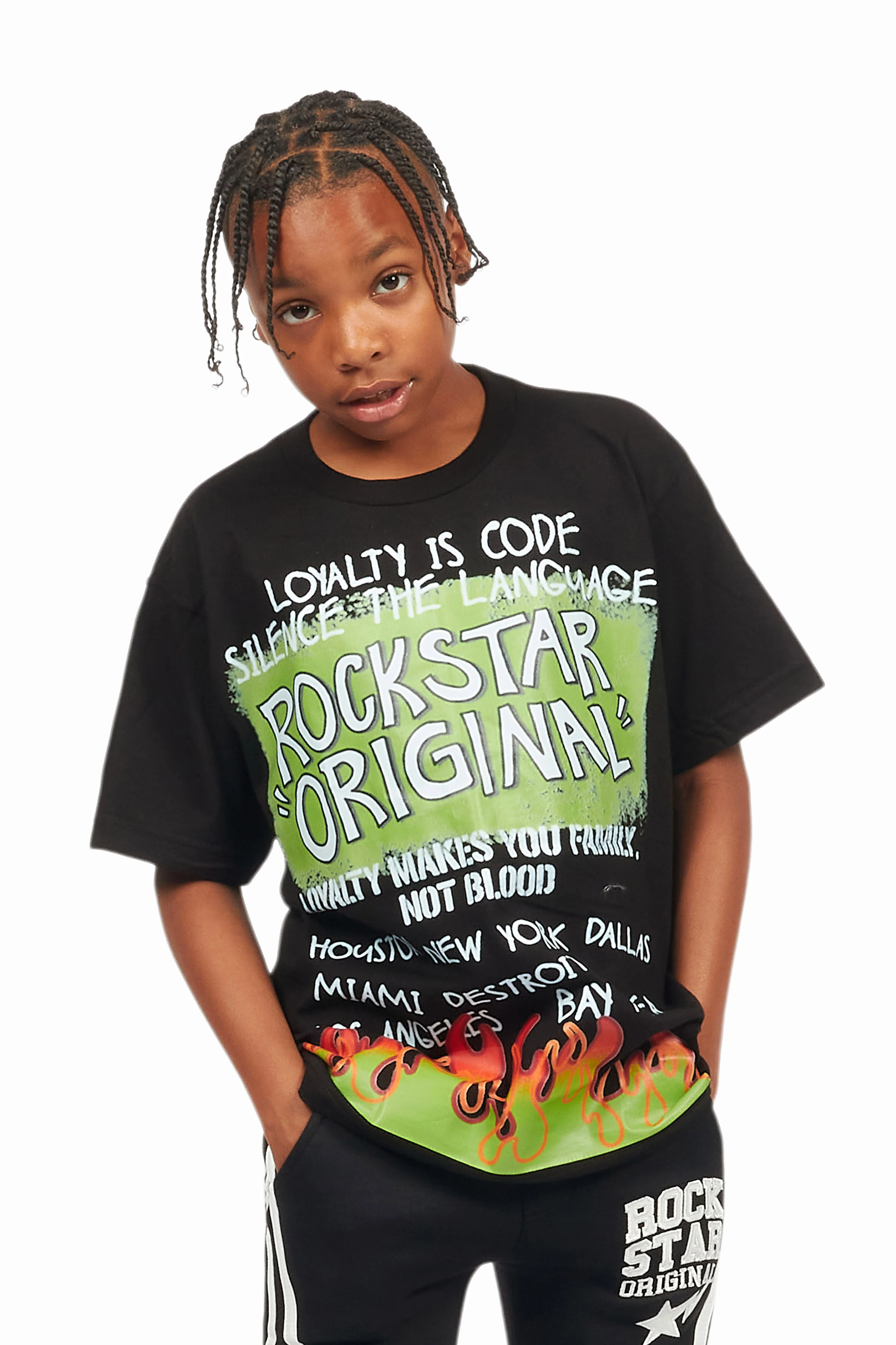 Boys Beno Black Graphic T-Shirt - Image 3