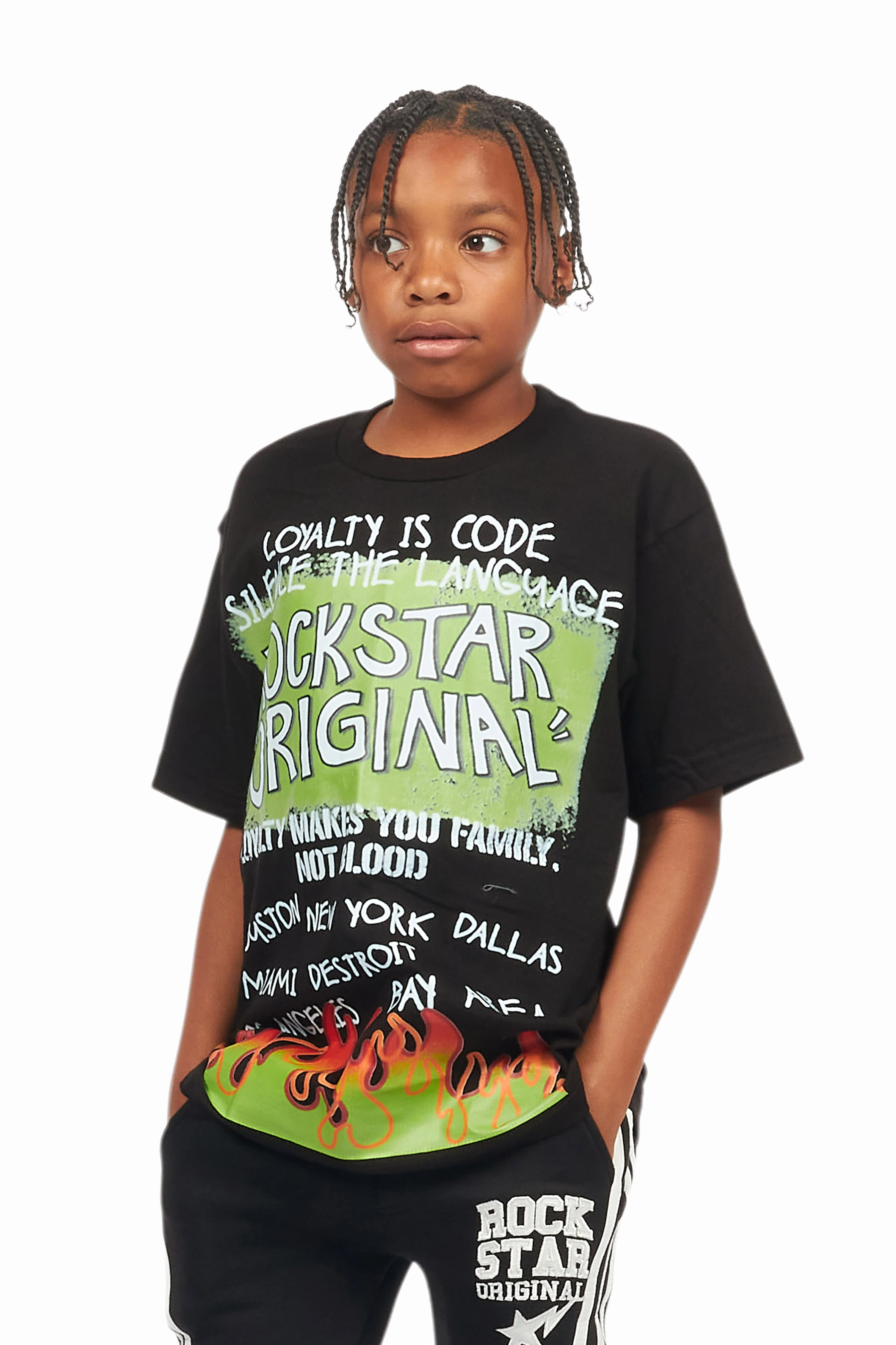 Boys Beno Black Graphic T-Shirt - Image 4