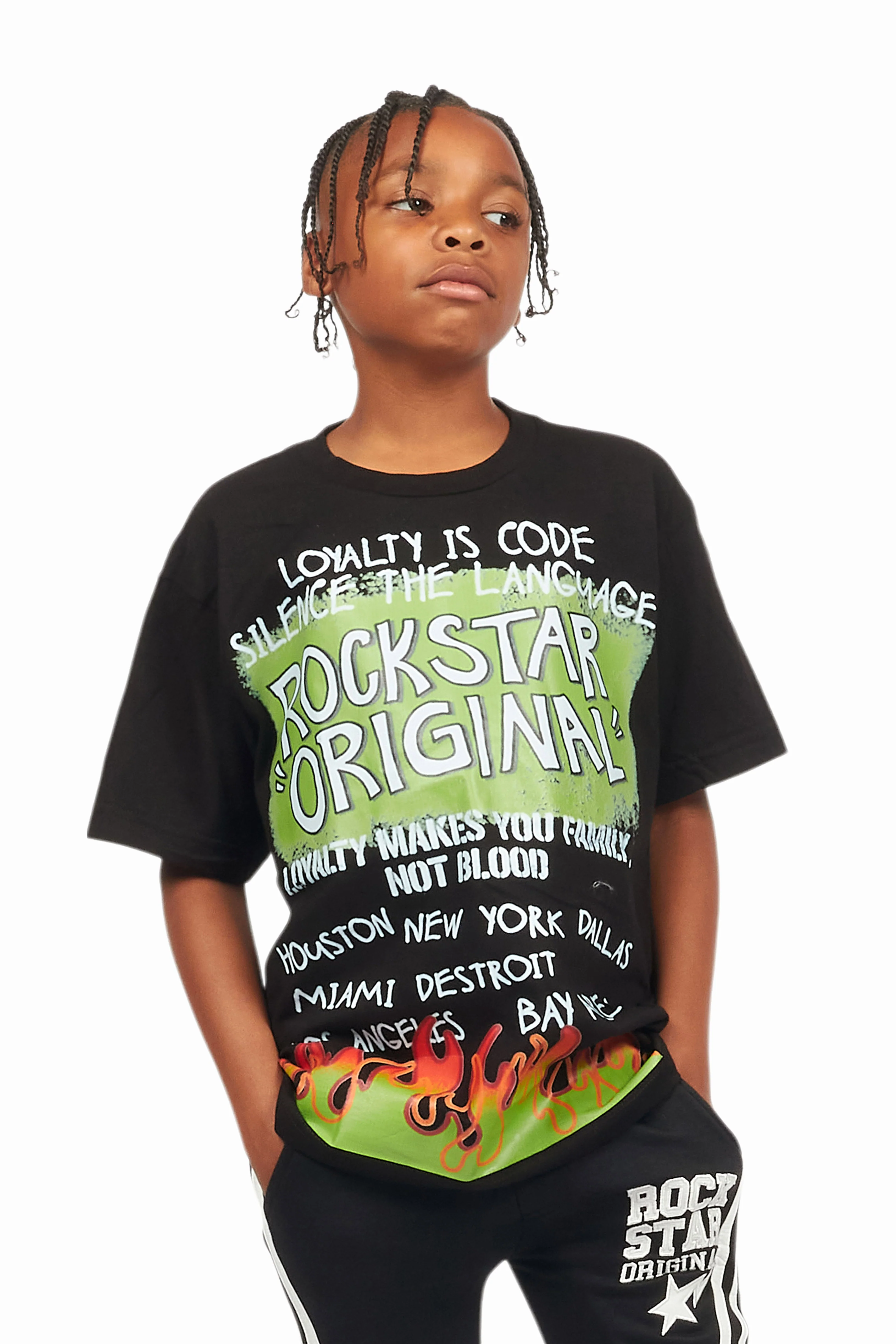 Boys Beno Black Graphic T-Shirt - Image 5