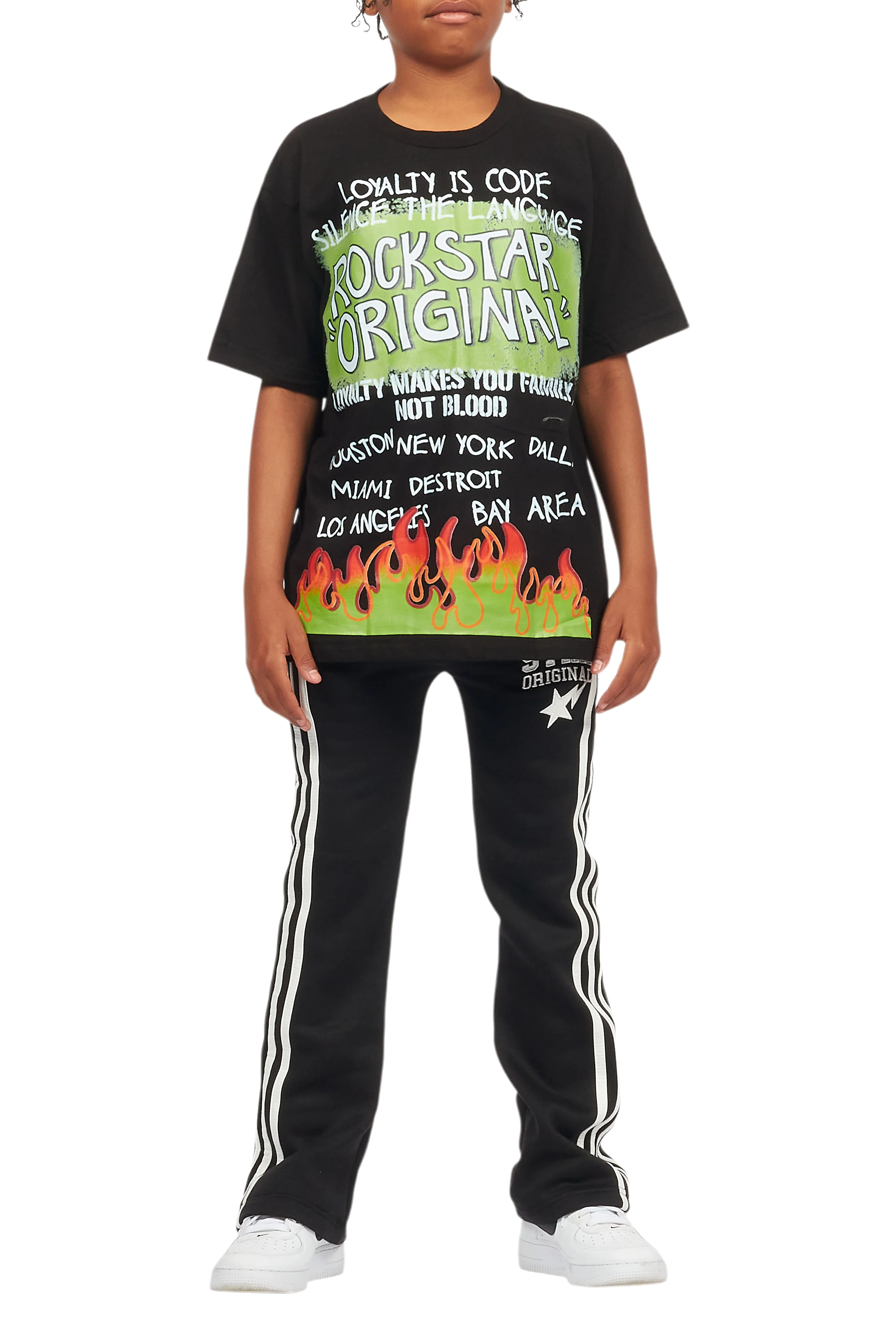 Boys Beno Black Graphic T-Shirt - Image 7
