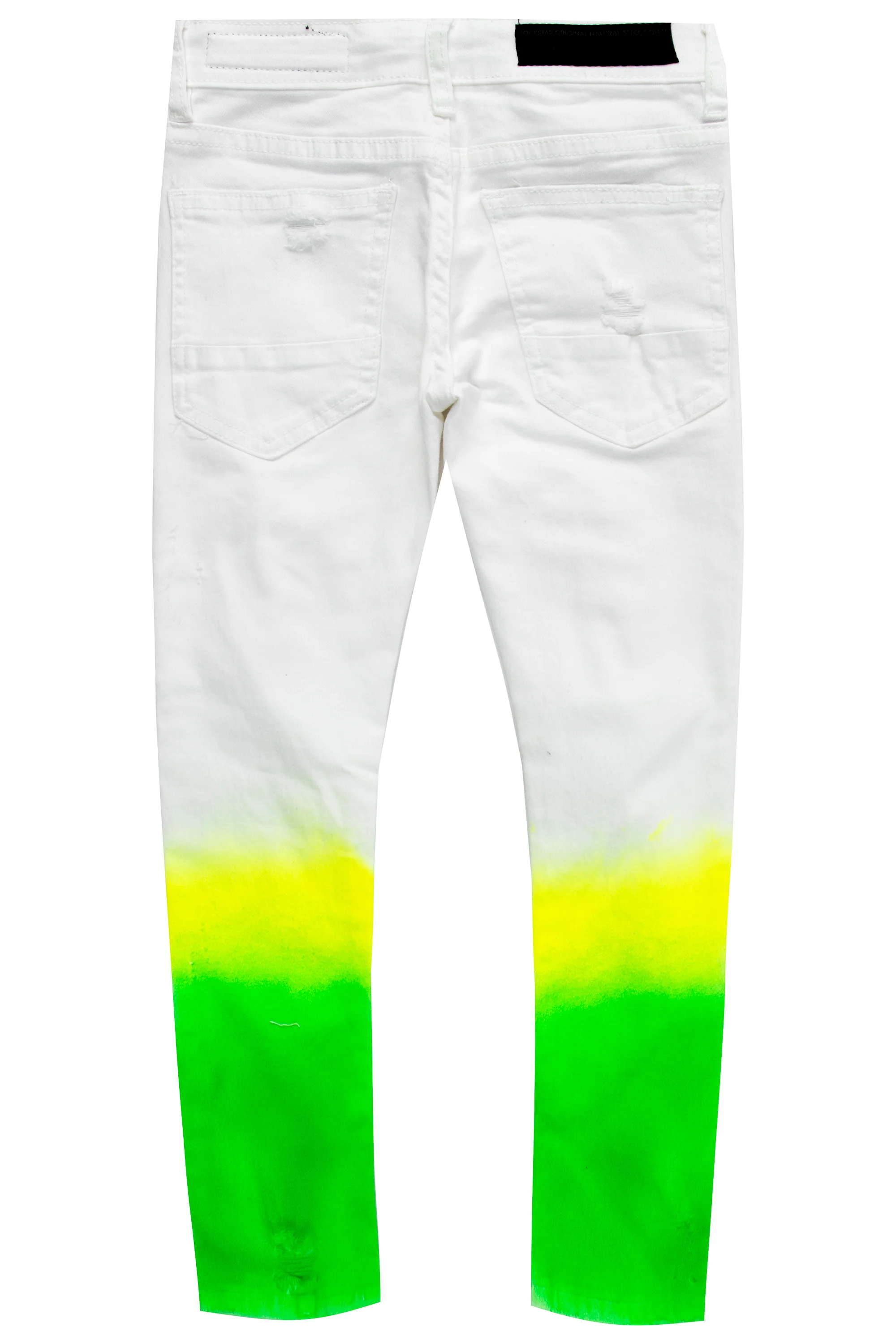 Kids Chico Jean-Grn/Yel - Image 4