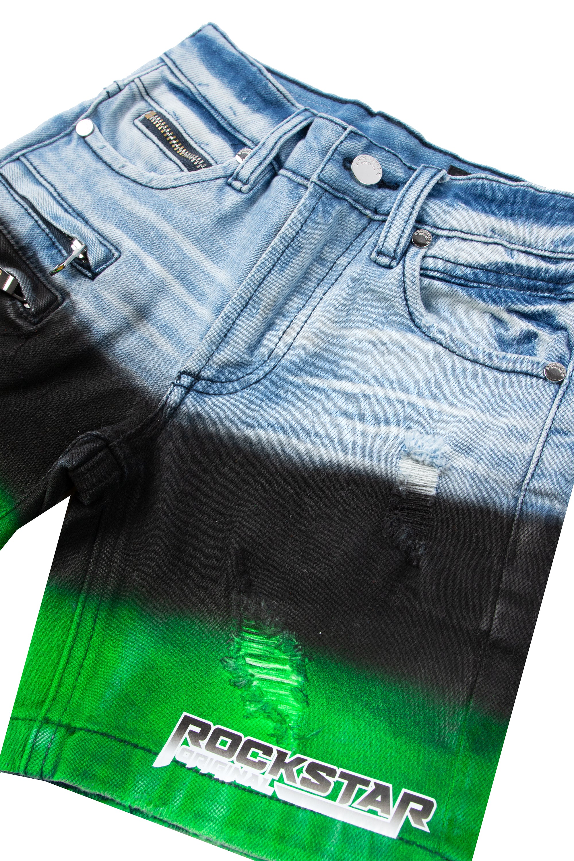 Kids Balbo Short-Green - Image 3