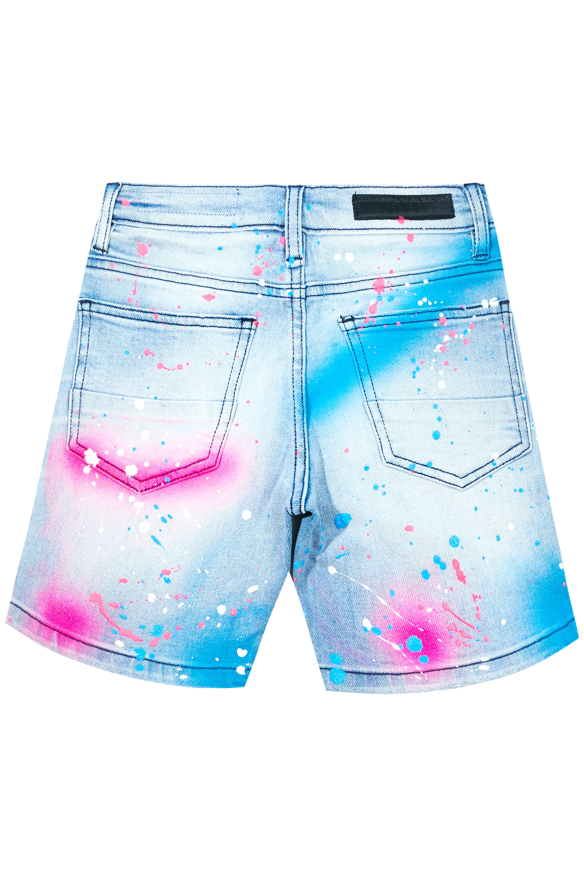Kids Sable Printed Short-Blue - Image 3