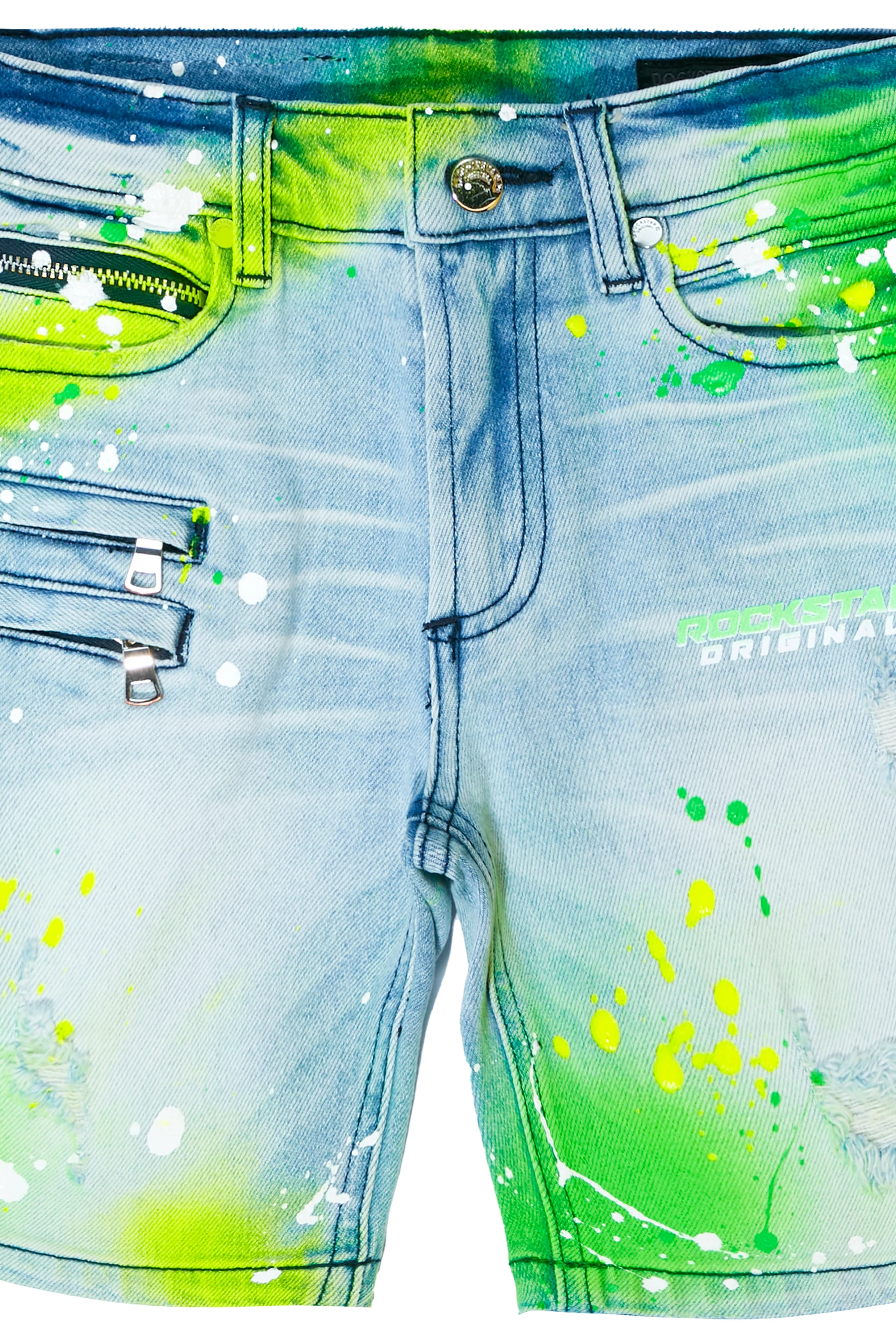 Kids Sable Printed Short-Yellow - Image 4