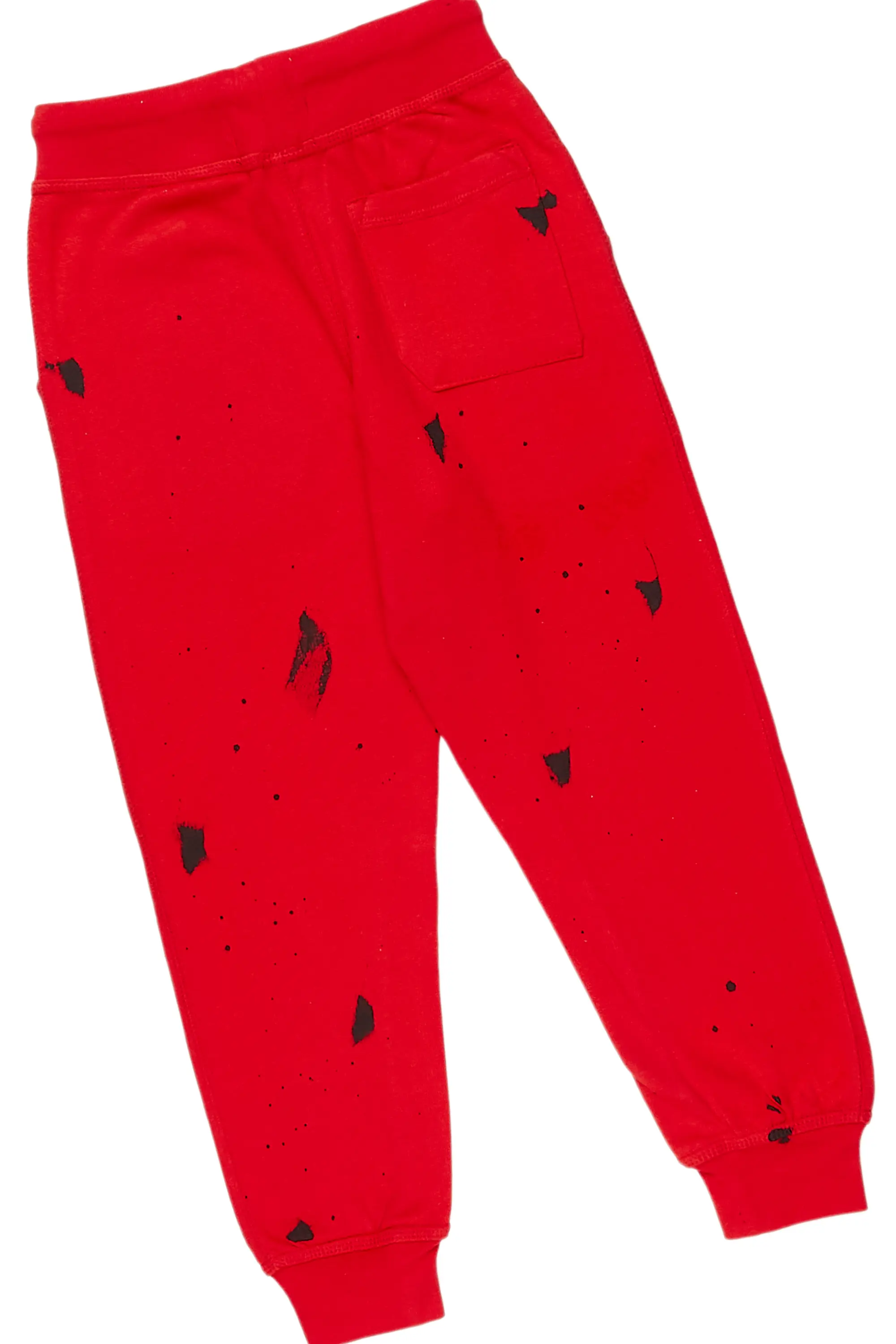 Boys Raffer Red Hoodie Track Set - Image 5