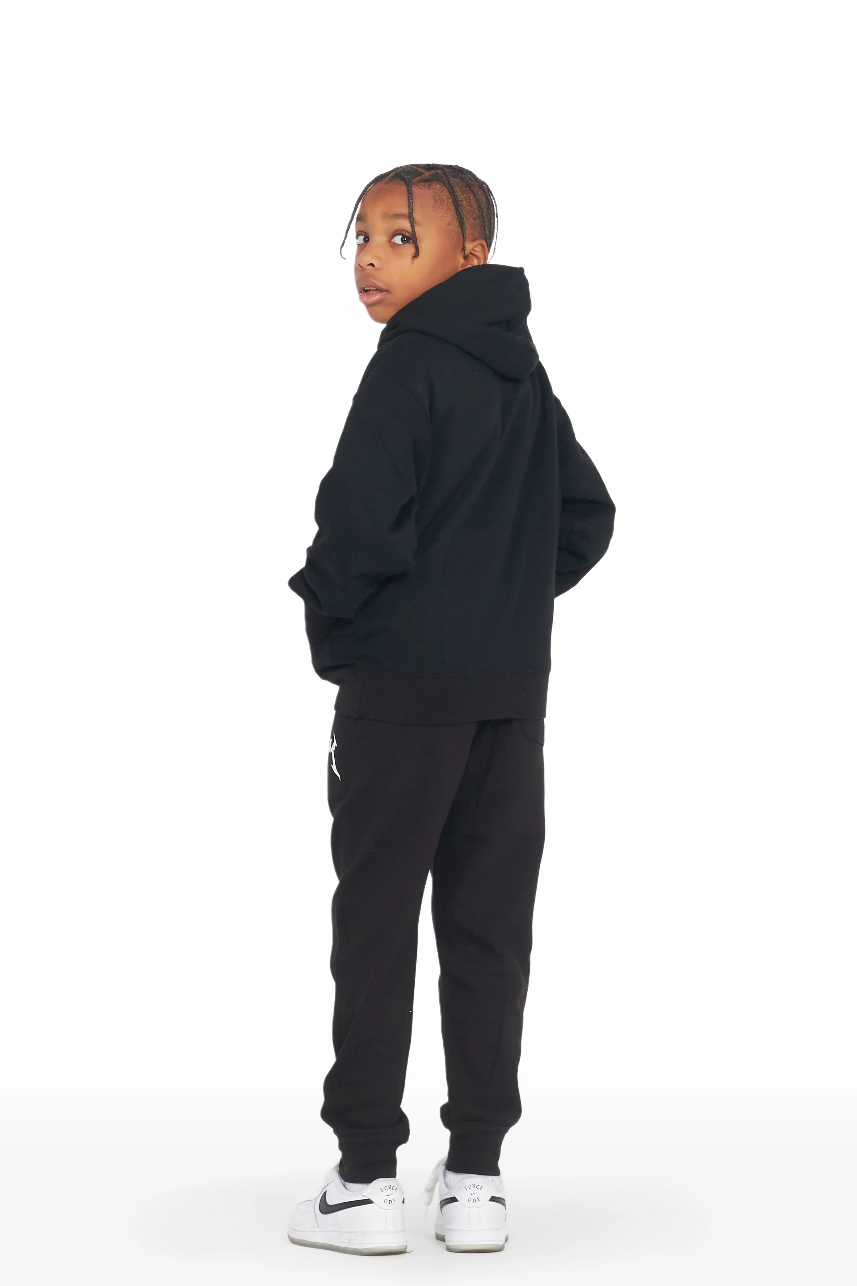 Boys Colt Black Hoodie Track Set - Image 4