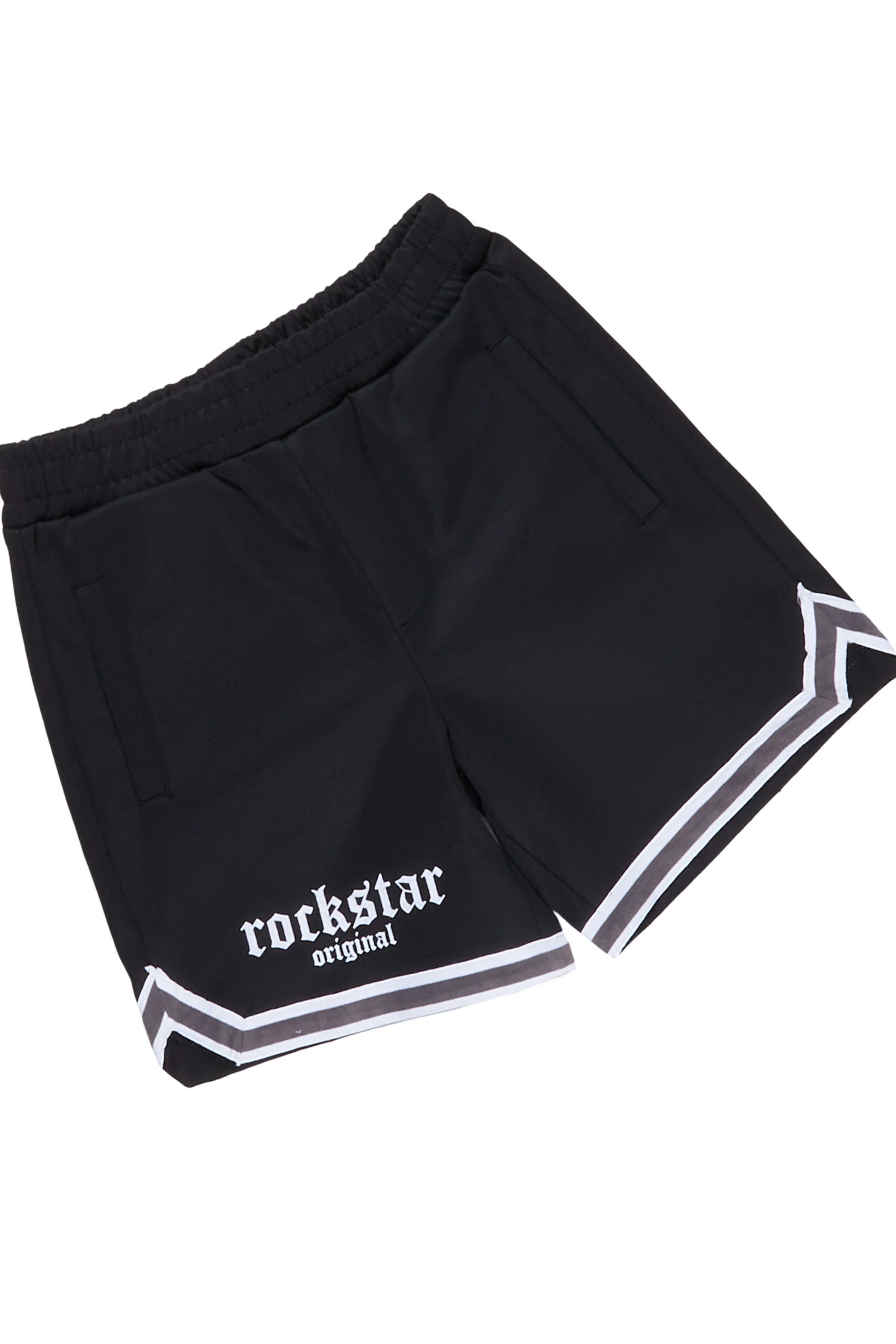 Boys Corey Short Set- Black - Image 4