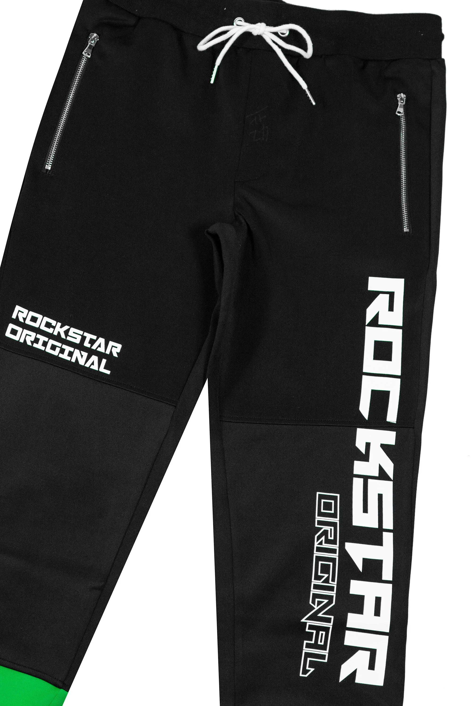 Kids Wade T-Shirt Track Set- Green - Image 5