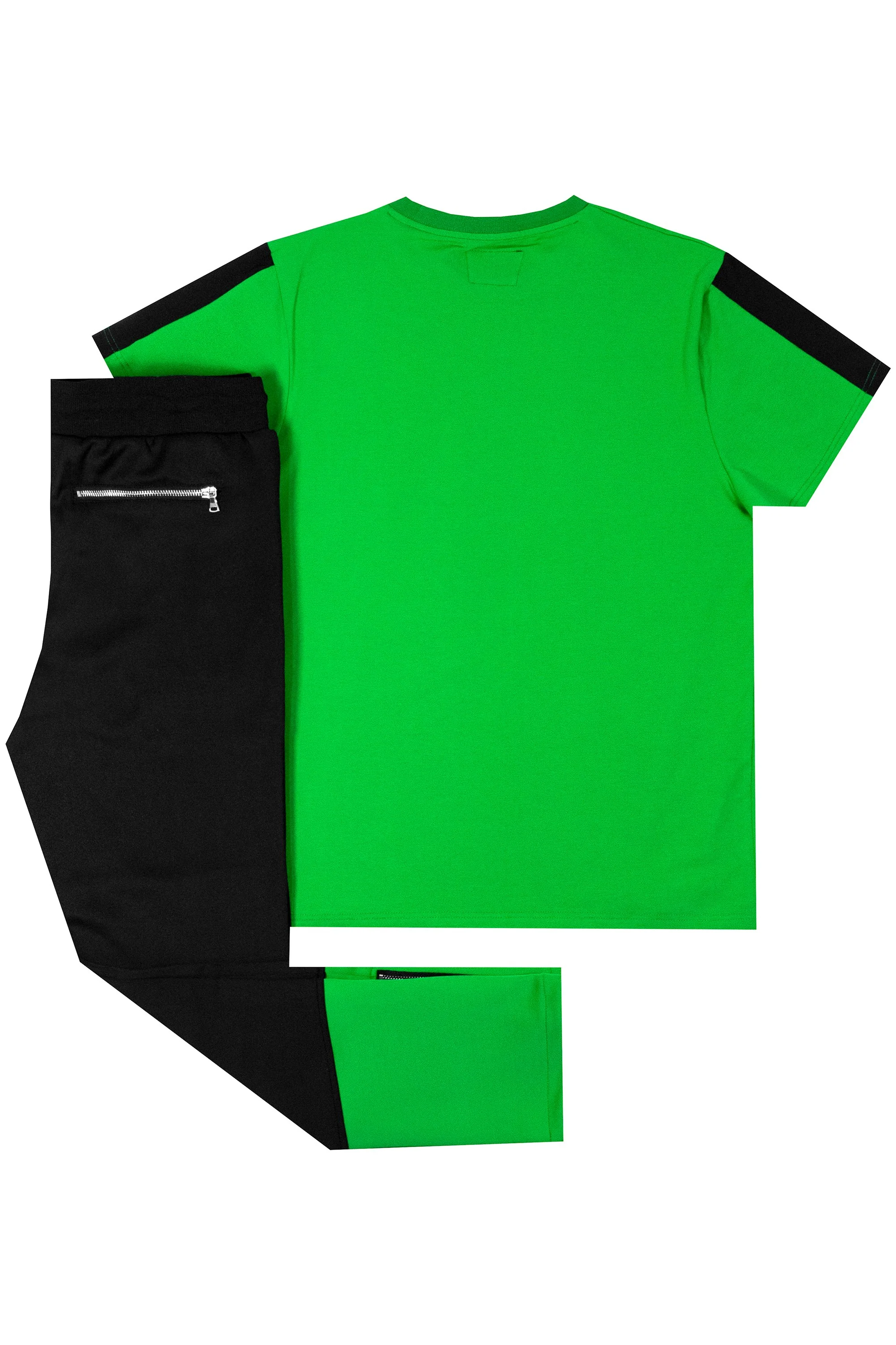 Kids Wade T-Shirt Track Set- Green - Image 6