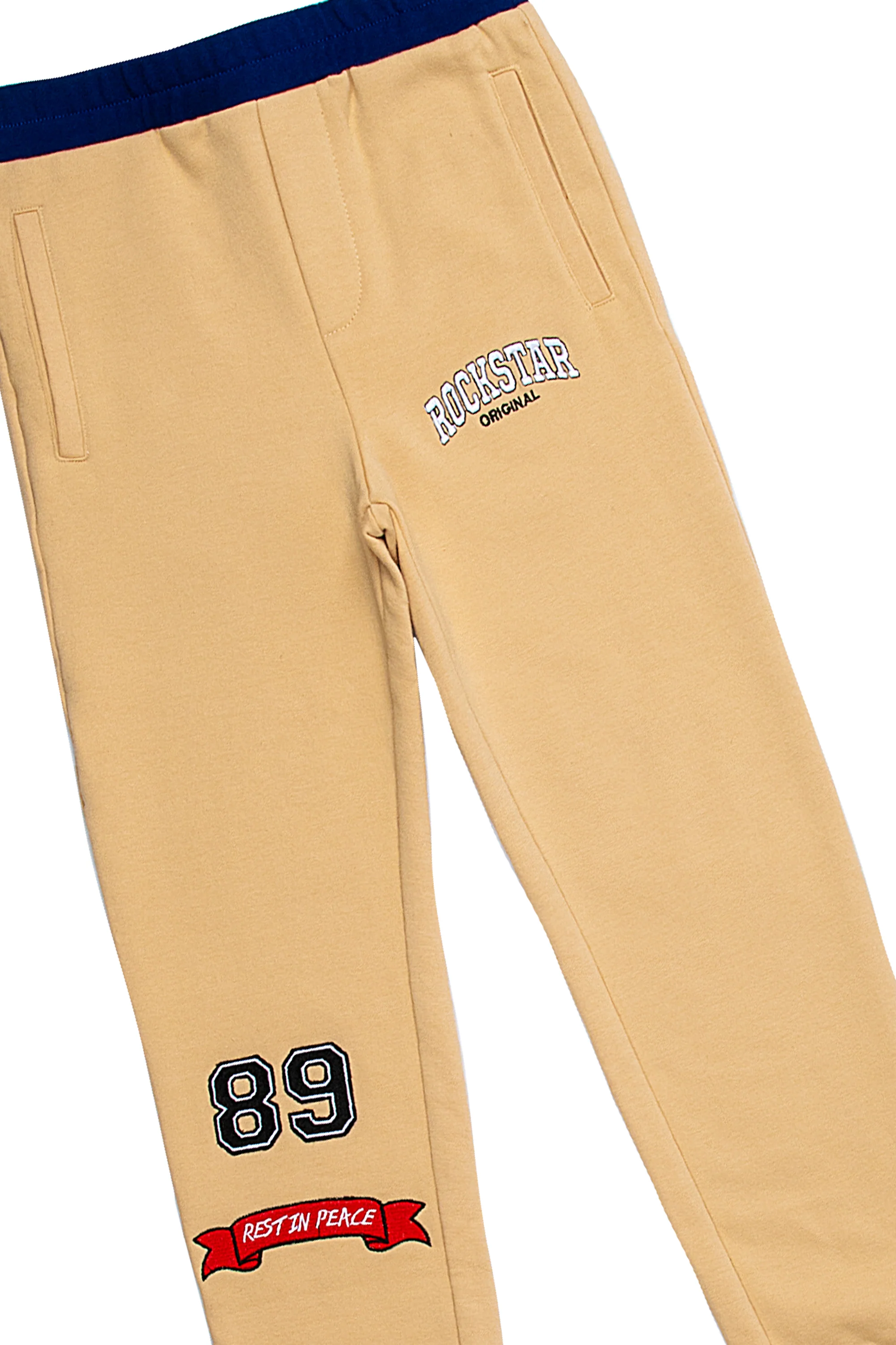 Kids Devin Track Set- Beige - Image 3