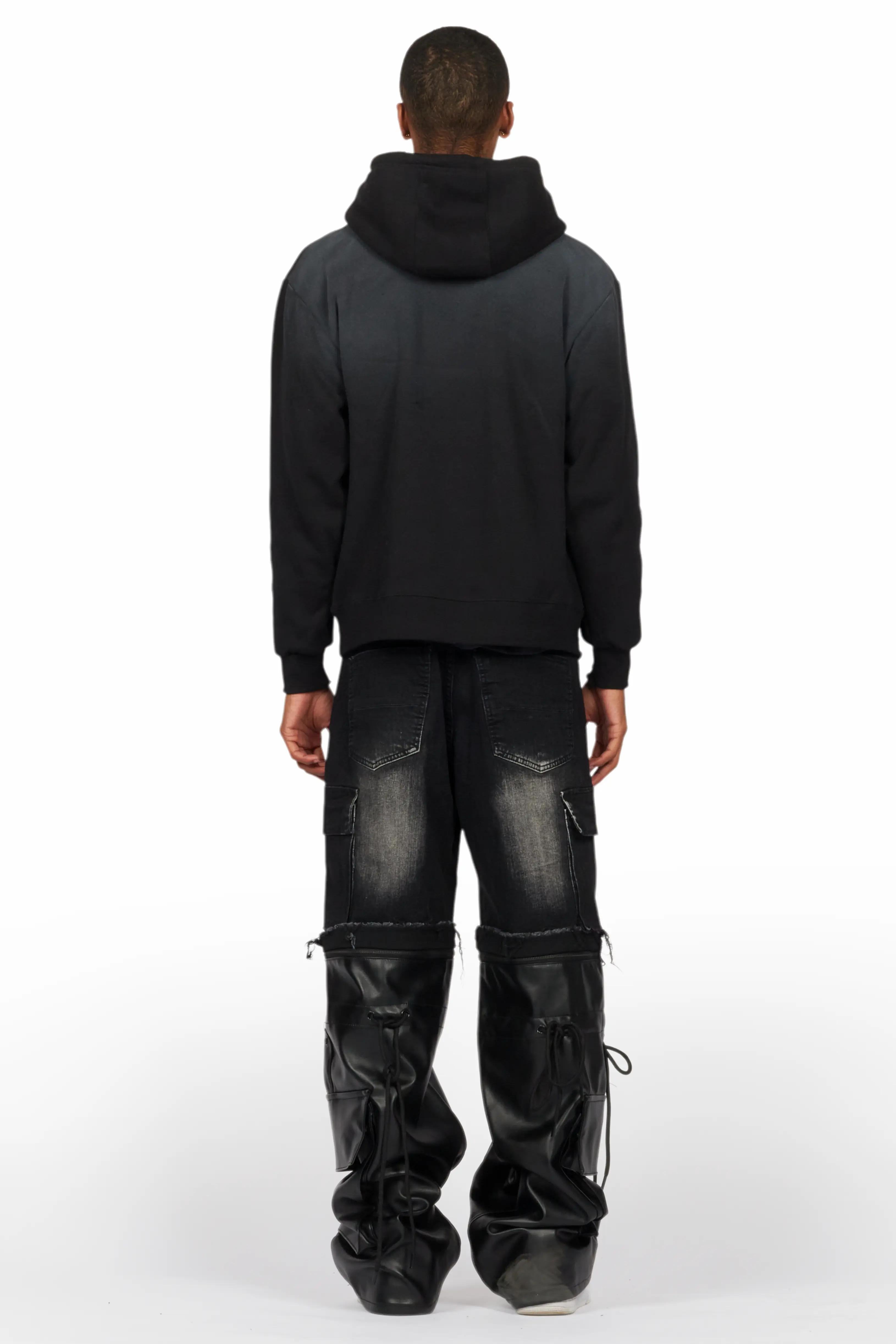 Bubble Black Graphic Hoodie - Image 4