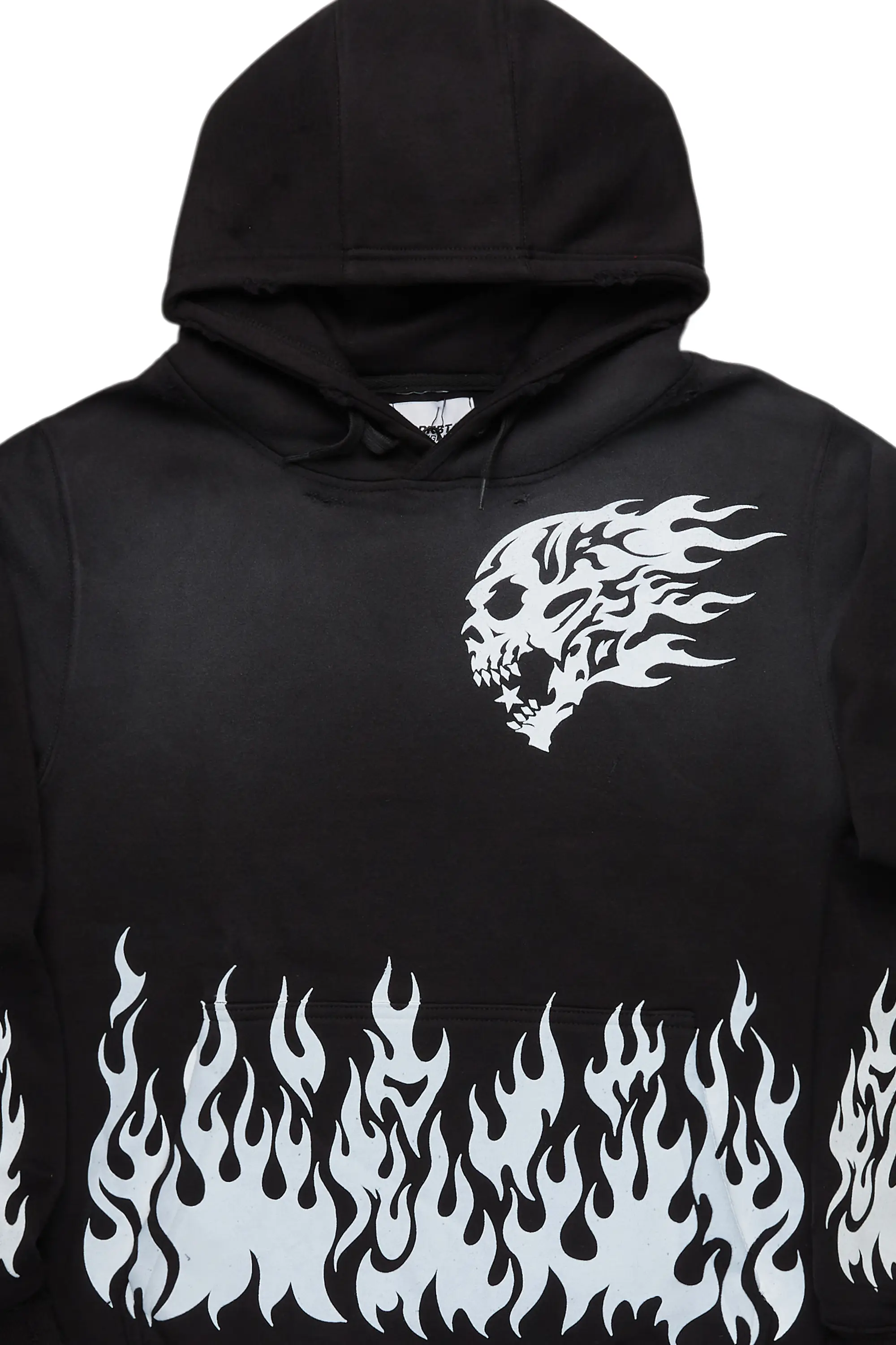 Bubble Black Graphic Hoodie - Image 7