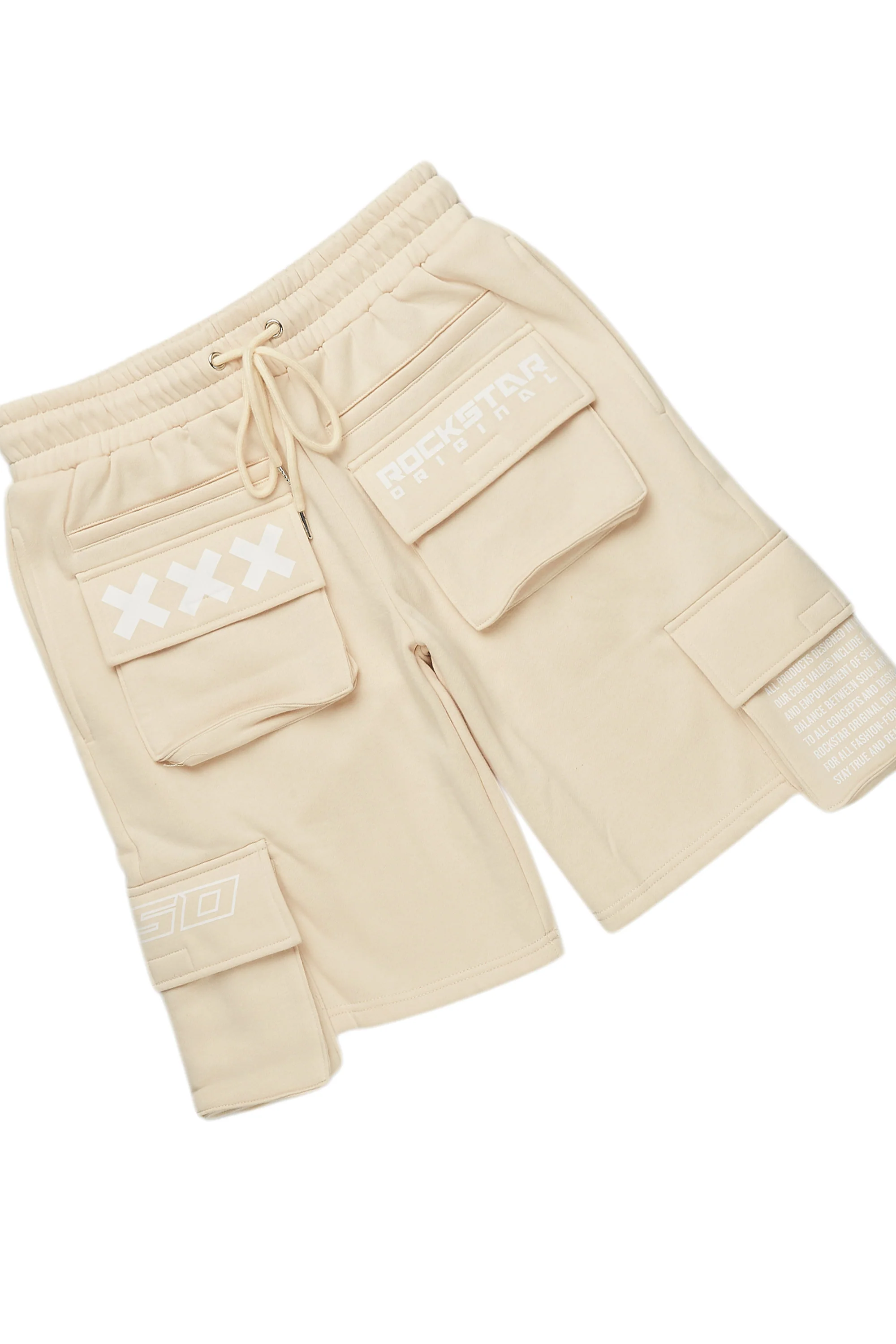 Jash Beige/White Short Set - Image 13
