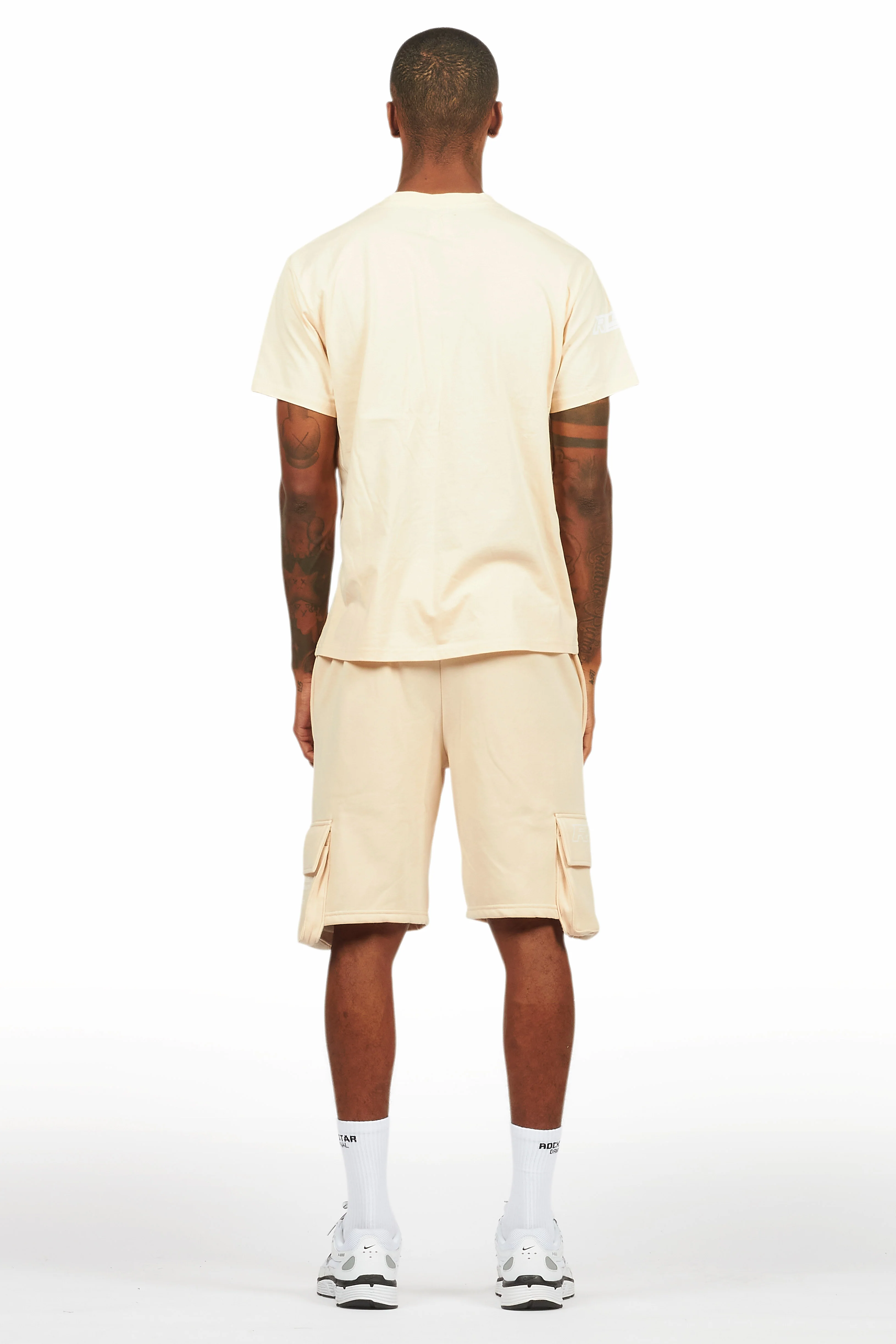 Jash Beige/White Short Set - Image 7