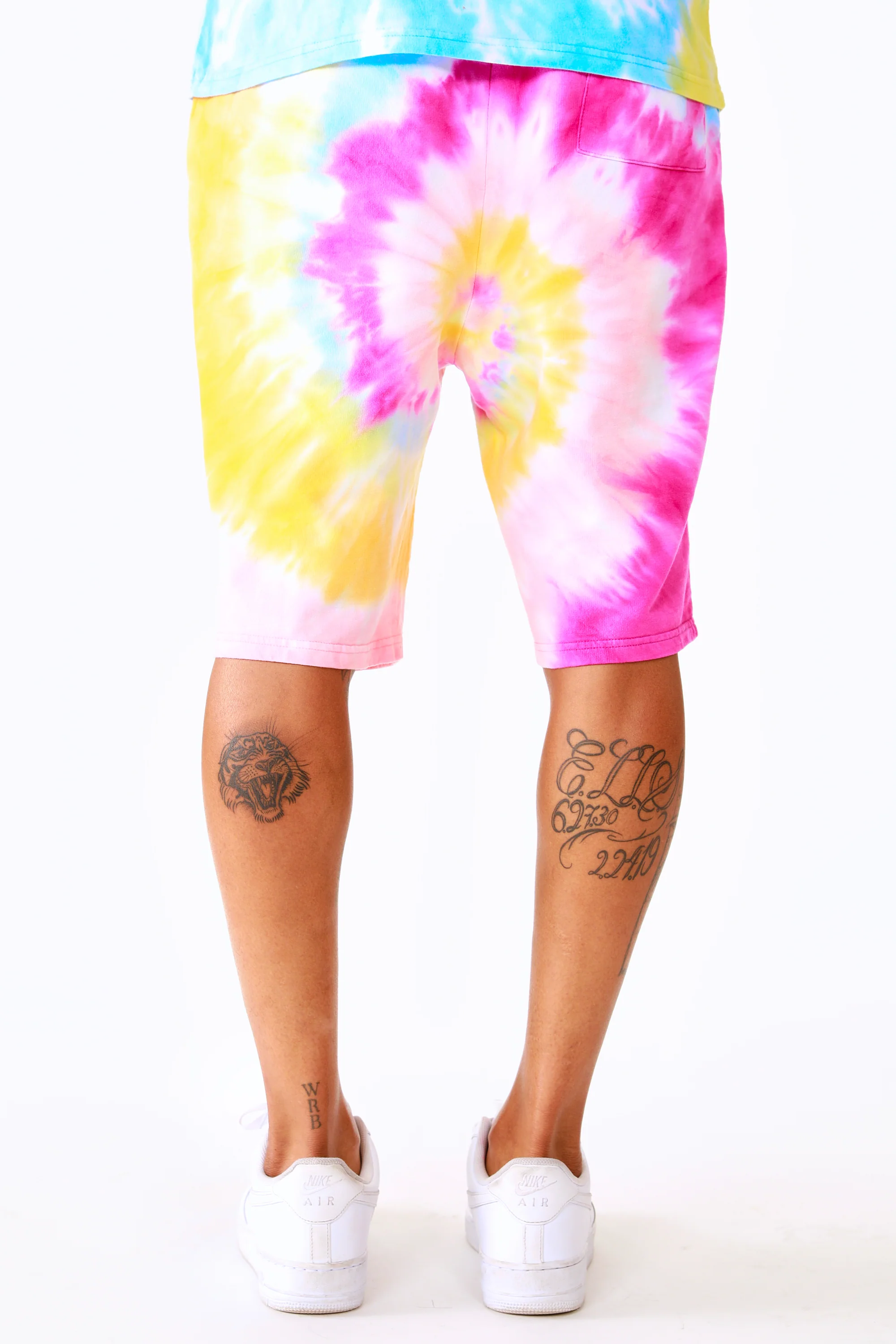 Kyler Tie Dye Short Set-Org/Pink - Image 11
