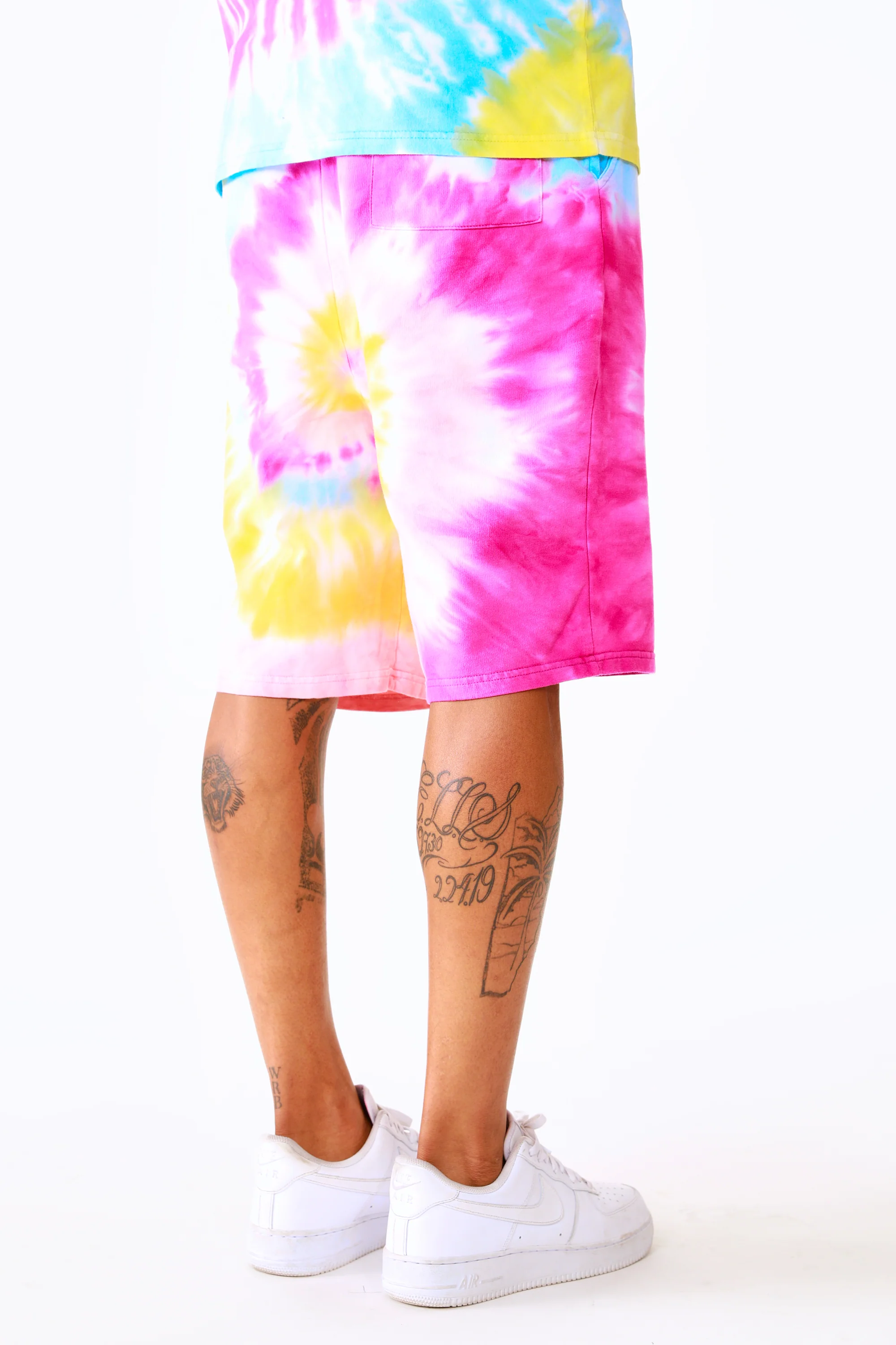Kyler Tie Dye Short Set-Org/Pink - Image 13