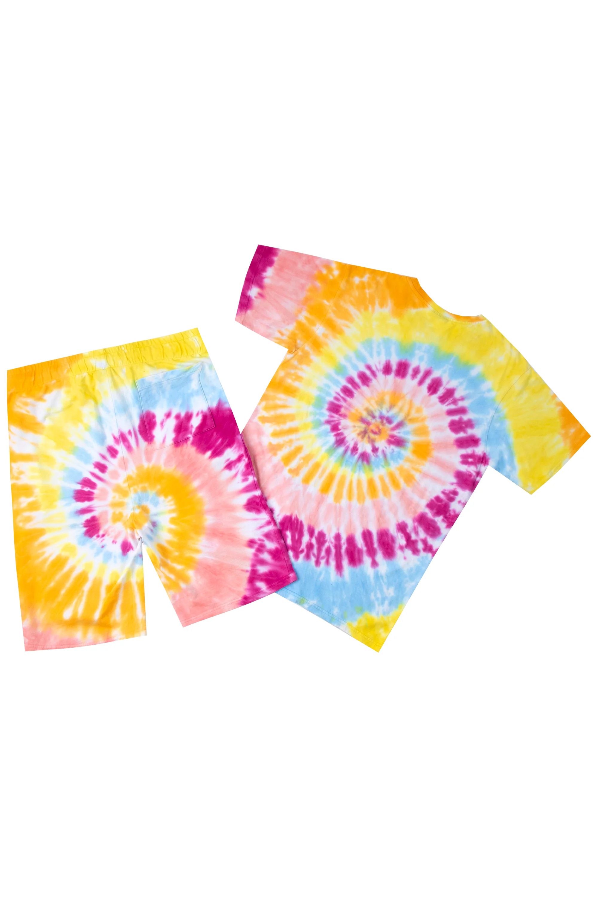 Kyler Tie Dye Short Set-Org/Pink - Image 18