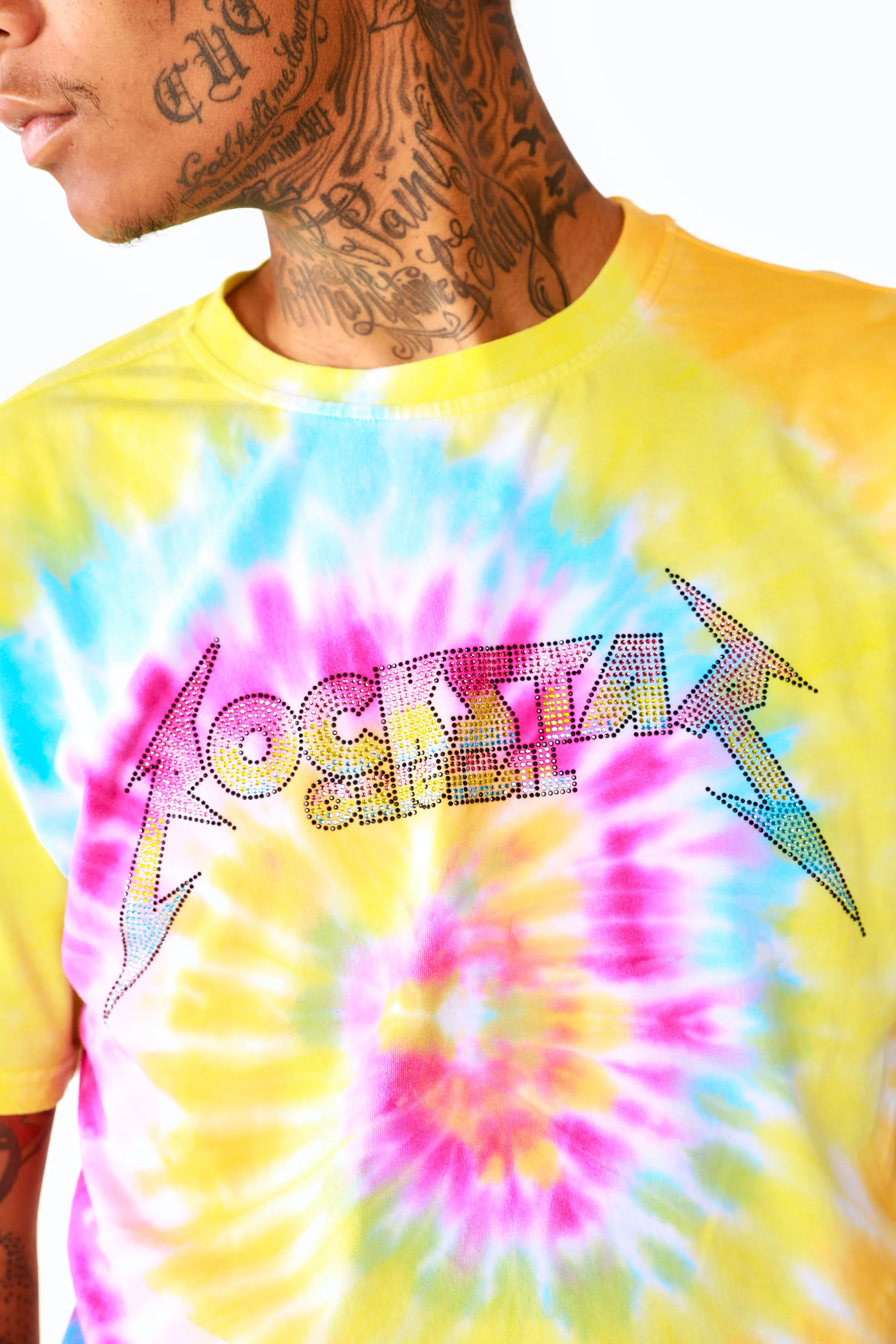 Kyler Tie Dye Short Set-Org/Pink - Image 3