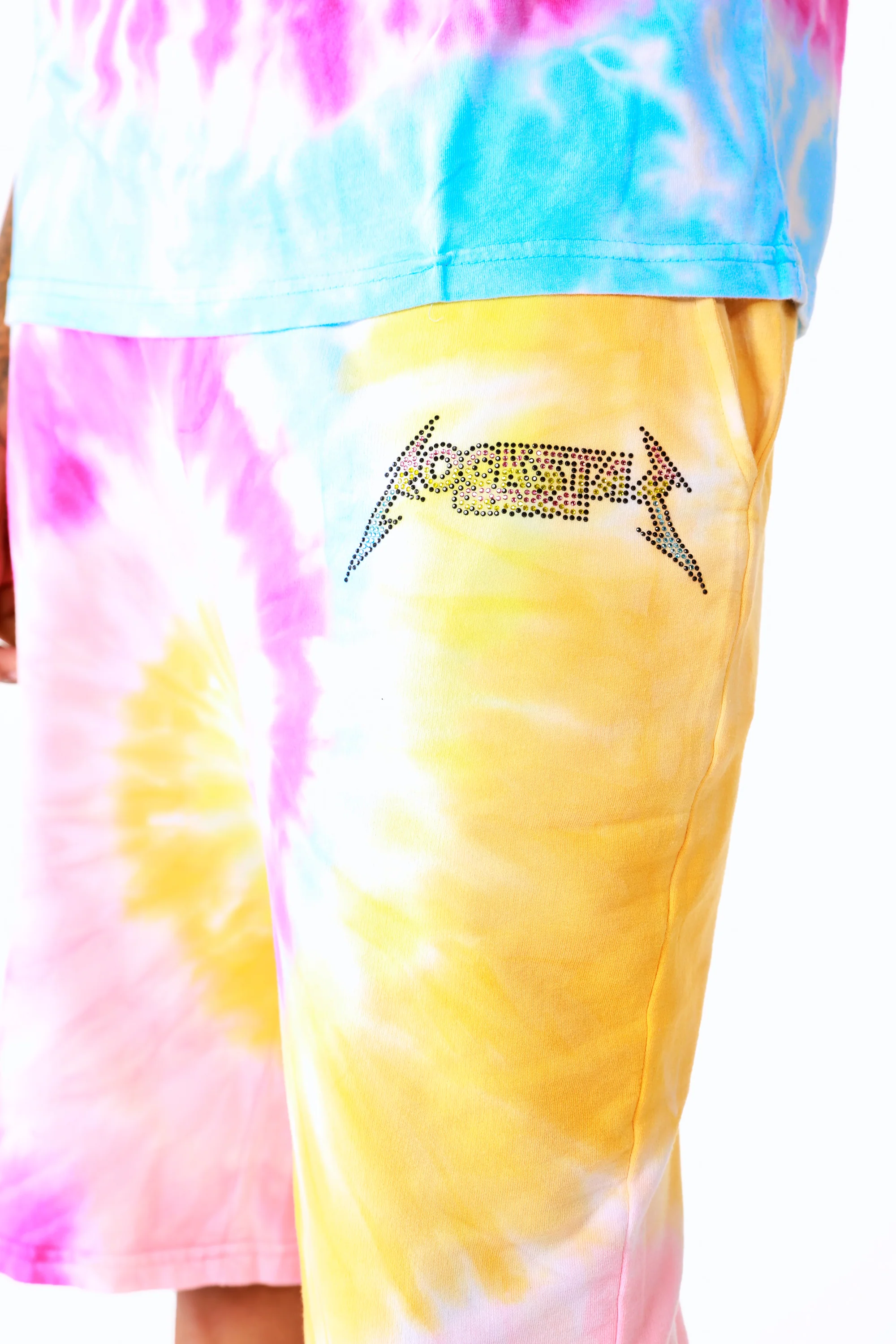 Kyler Tie Dye Short Set-Org/Pink - Image 9