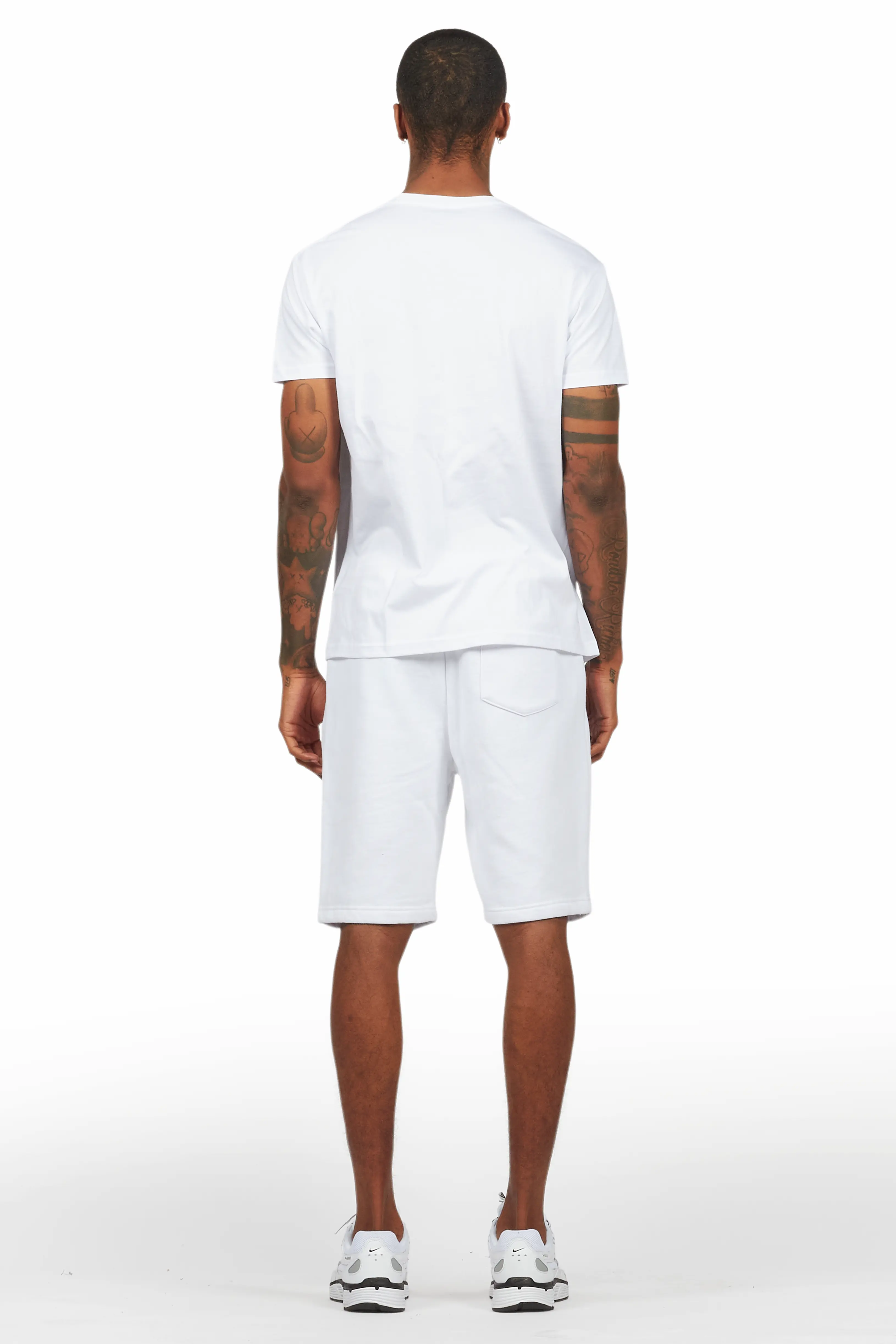 Kastell White/Blue T-Shirt Short Set - Image 4