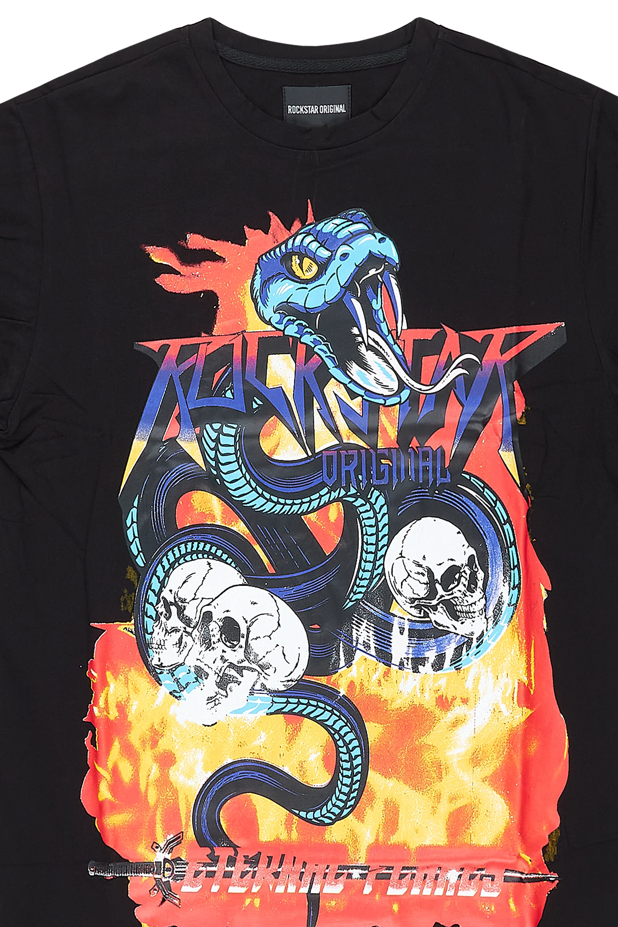 Viper Printed T-Shirt- Black - Image 3