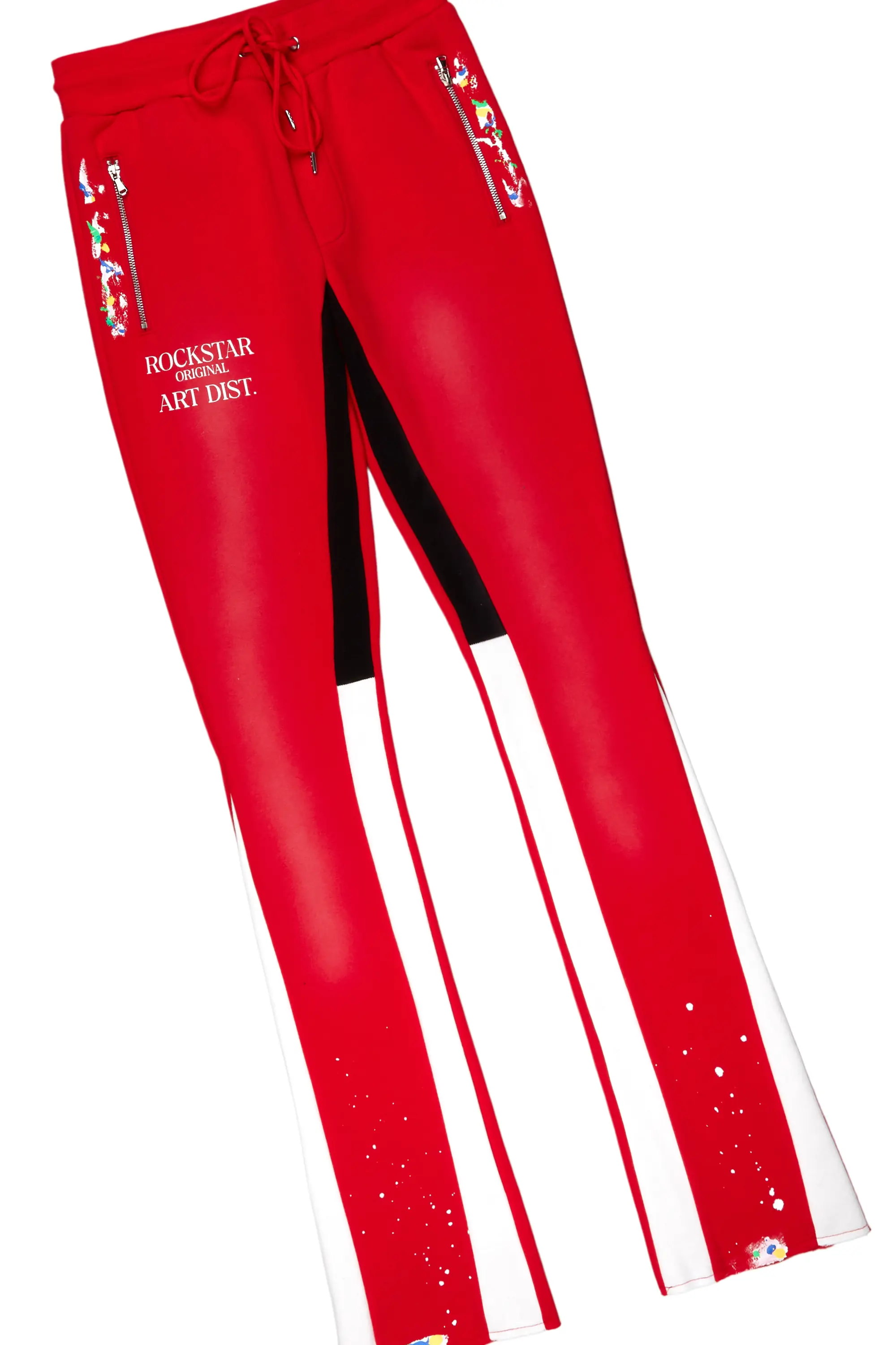 Rockstar Art Dist. Red Hoodie/Stacked Flare Set - Image 7