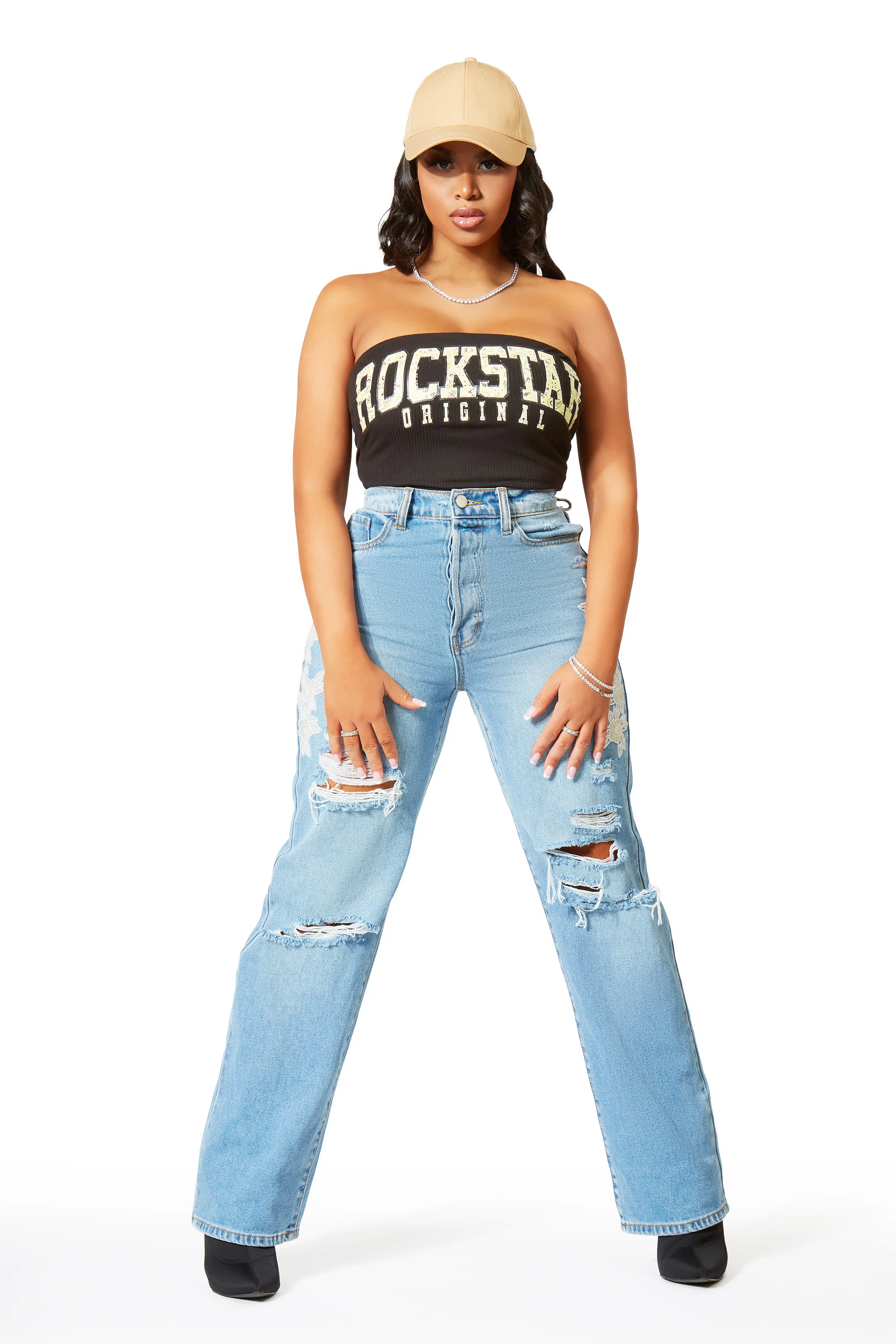 Austyn Black Strapless Bodysuit - Image 3