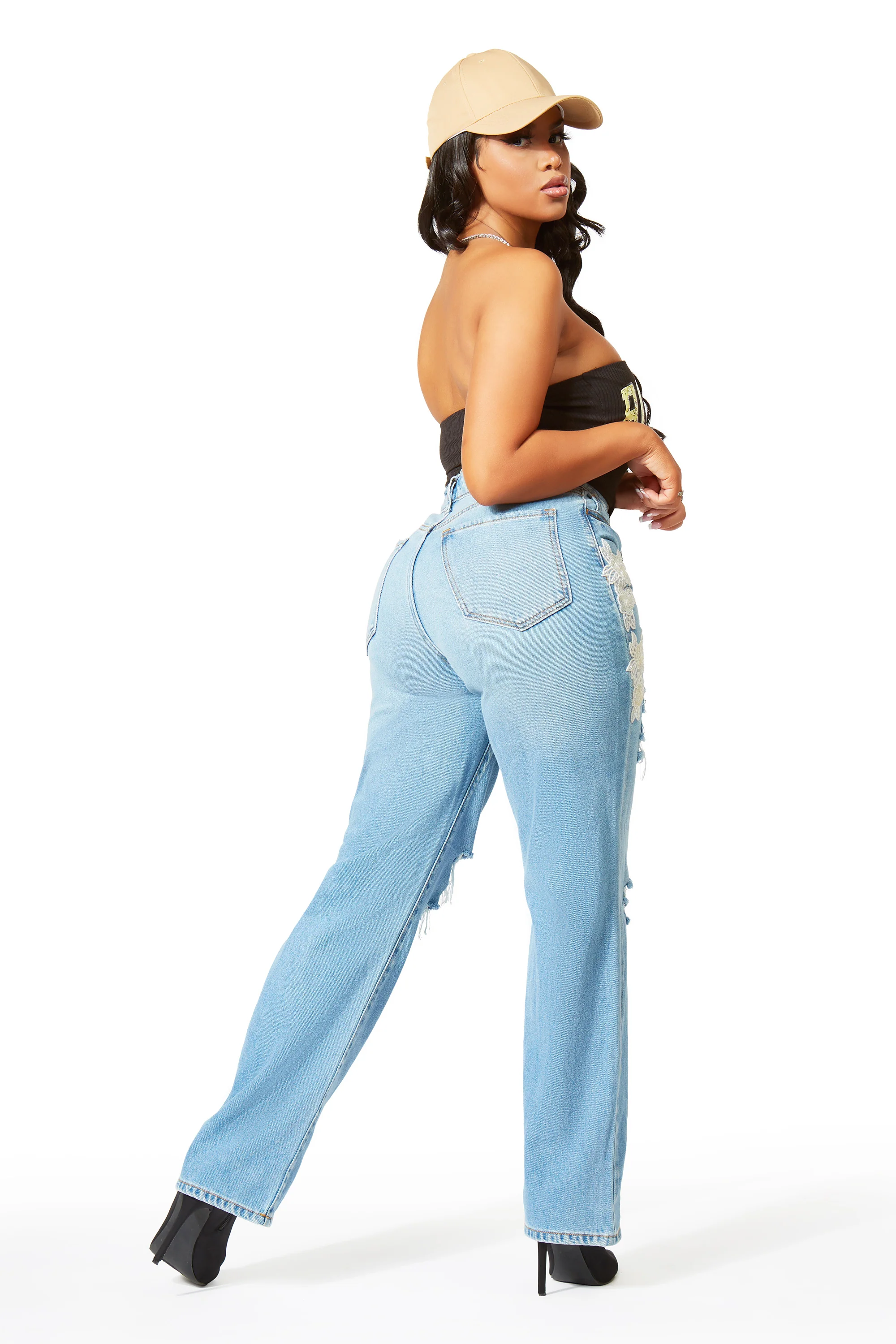 Austyn Black Strapless Bodysuit - Image 6