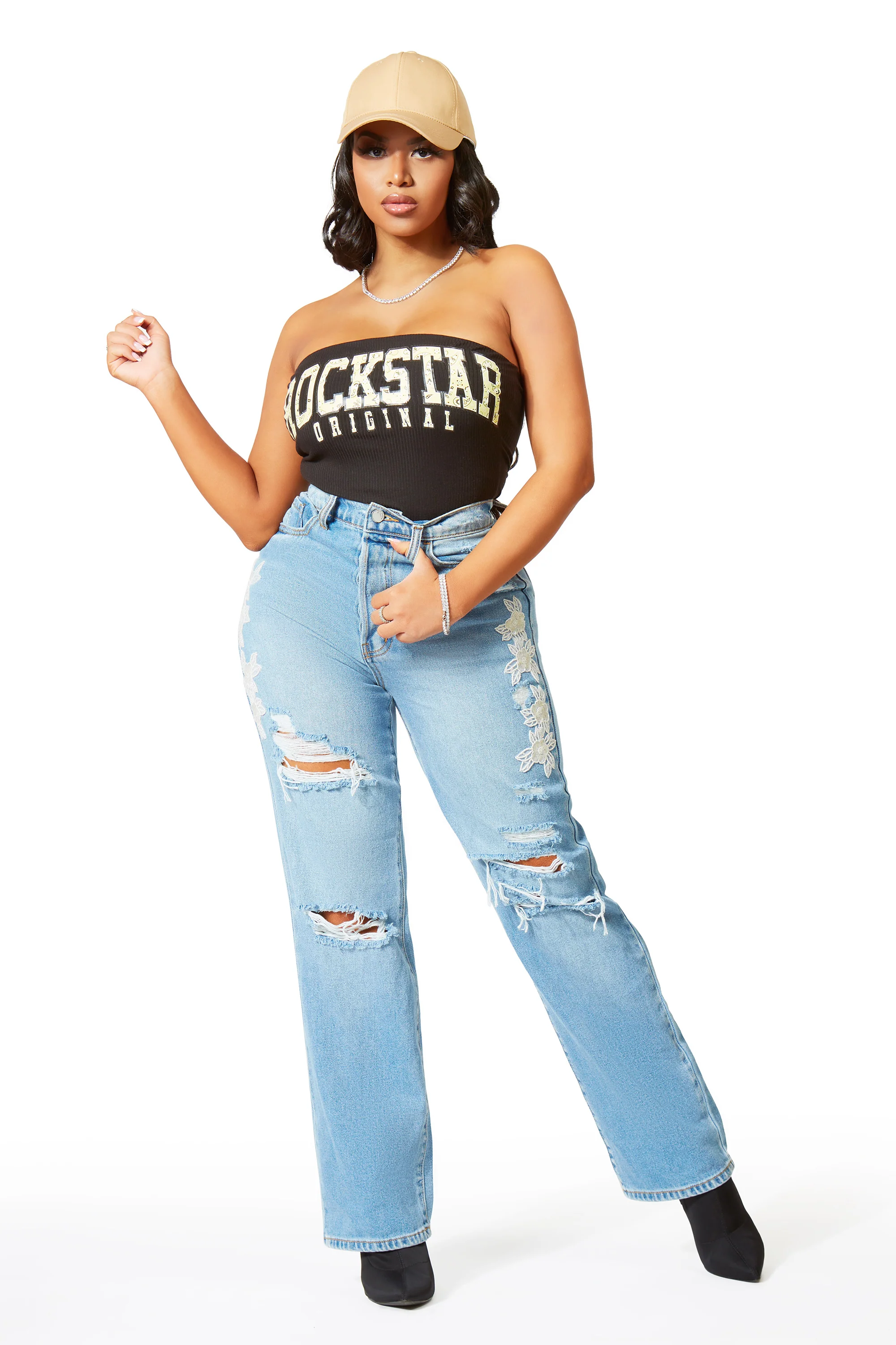 Austyn Black Strapless Bodysuit - Image 7