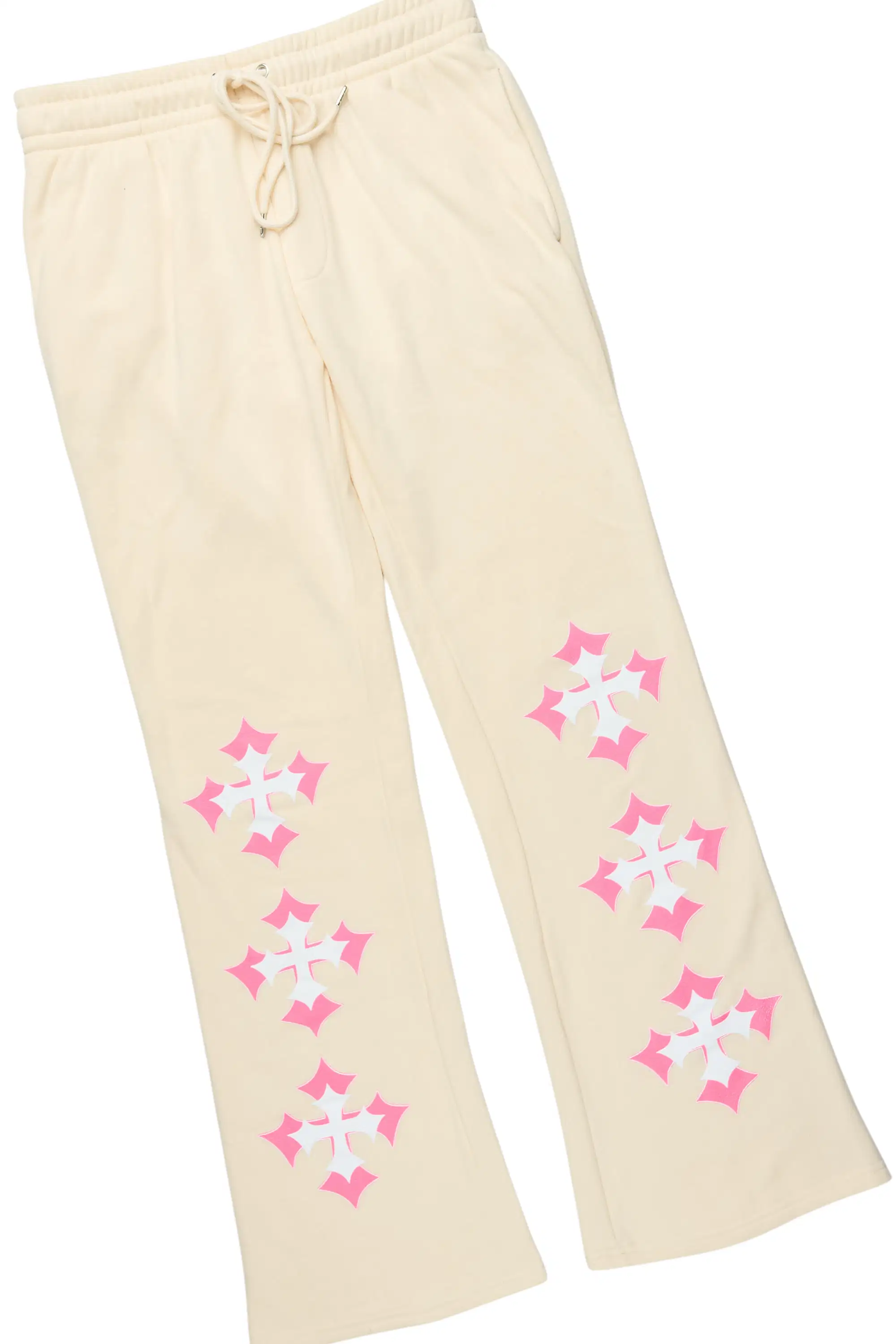 Kiyah Beige Baggy Fit Track Set - Image 8