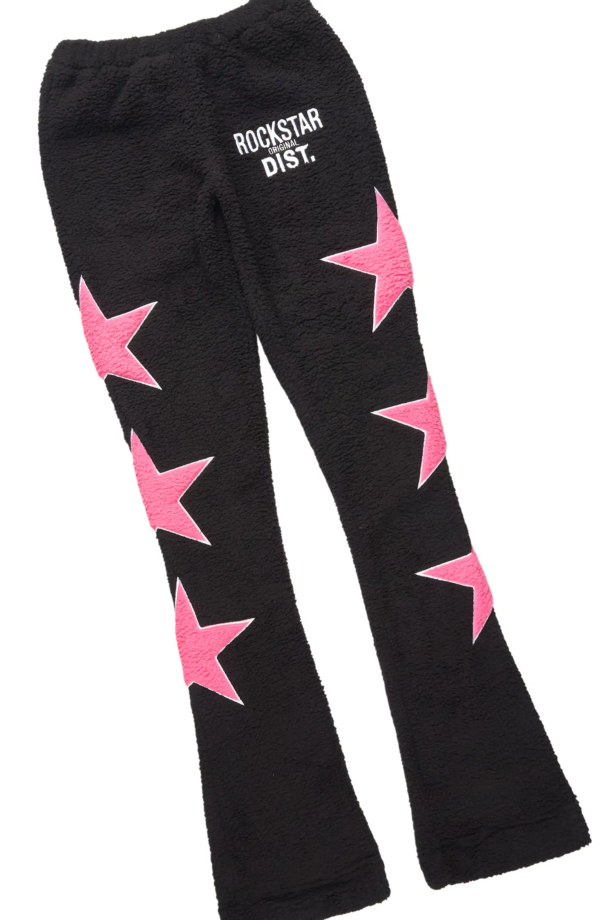 Dainisha Black Sherpa Zip Up Stacked Track Set - Image 8