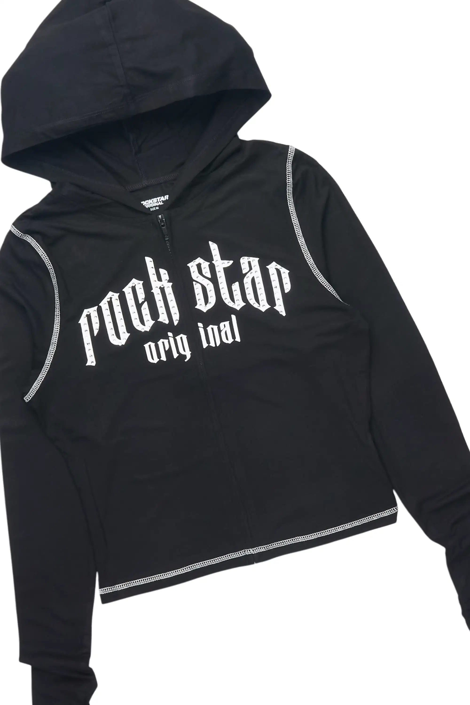 Zyriah Black Rhinestone Lounge Trackset - Image 5