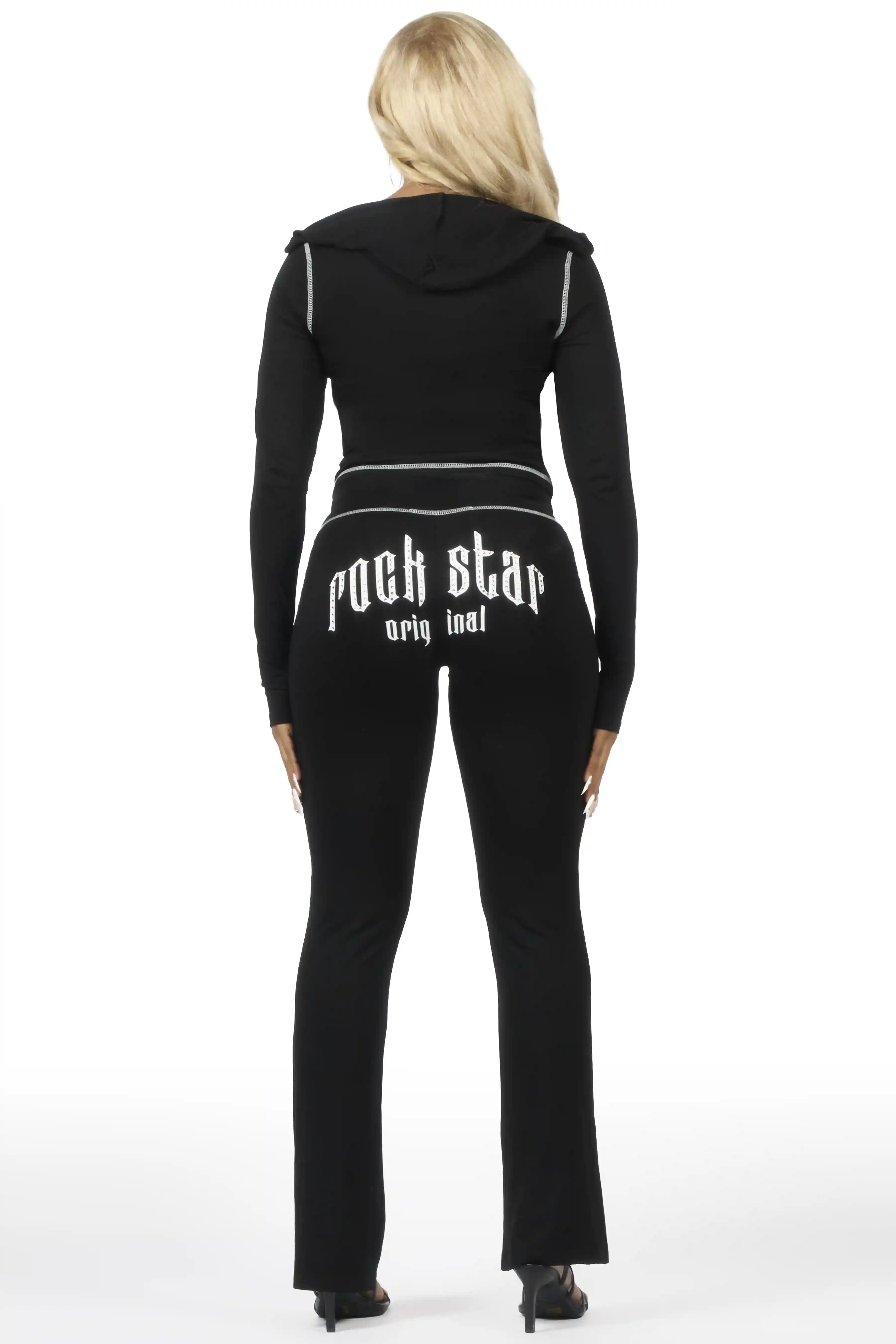 Zyriah Black Rhinestone Lounge Trackset - Image 8