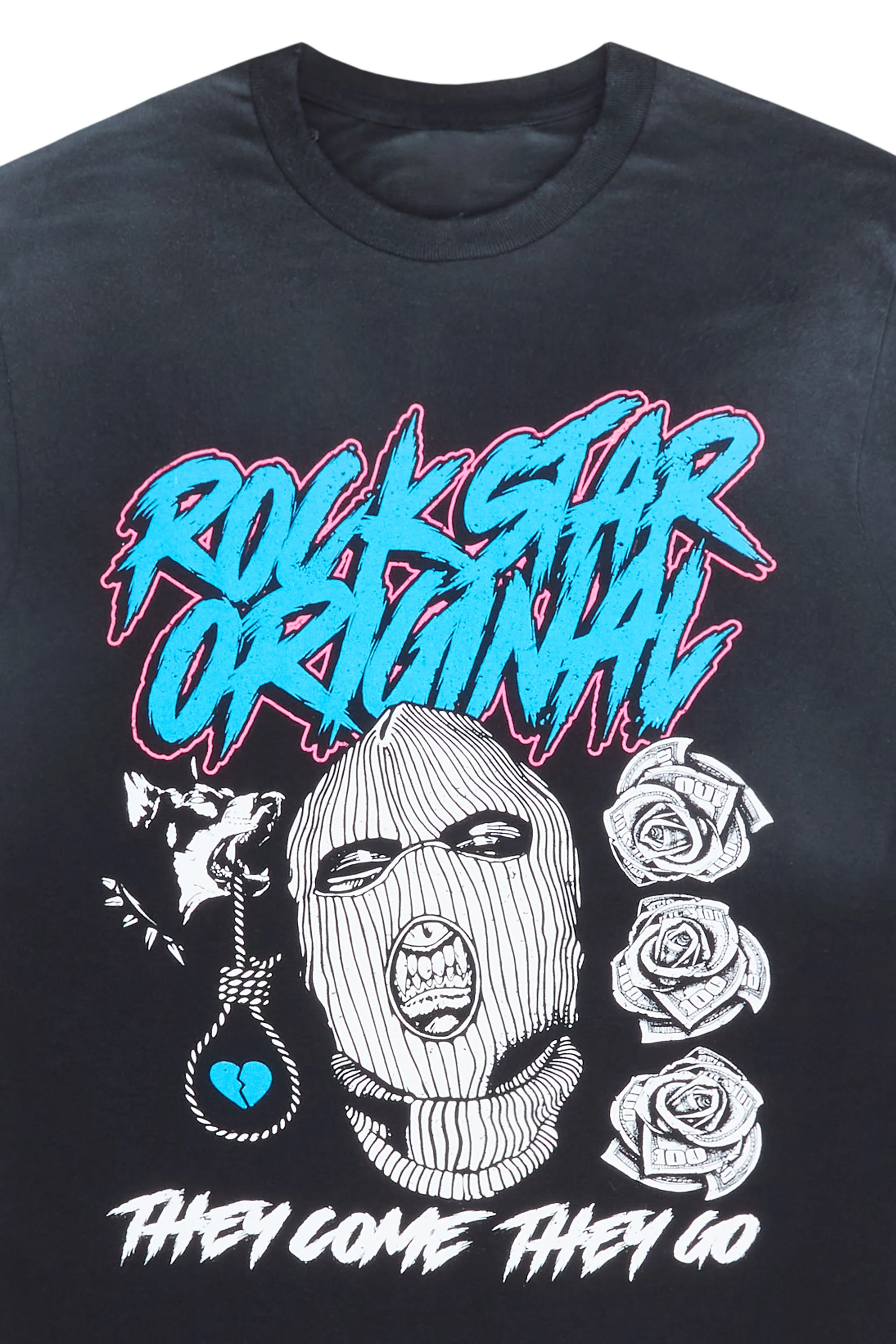 No Face No Case Black Oversized Tee - Image 3