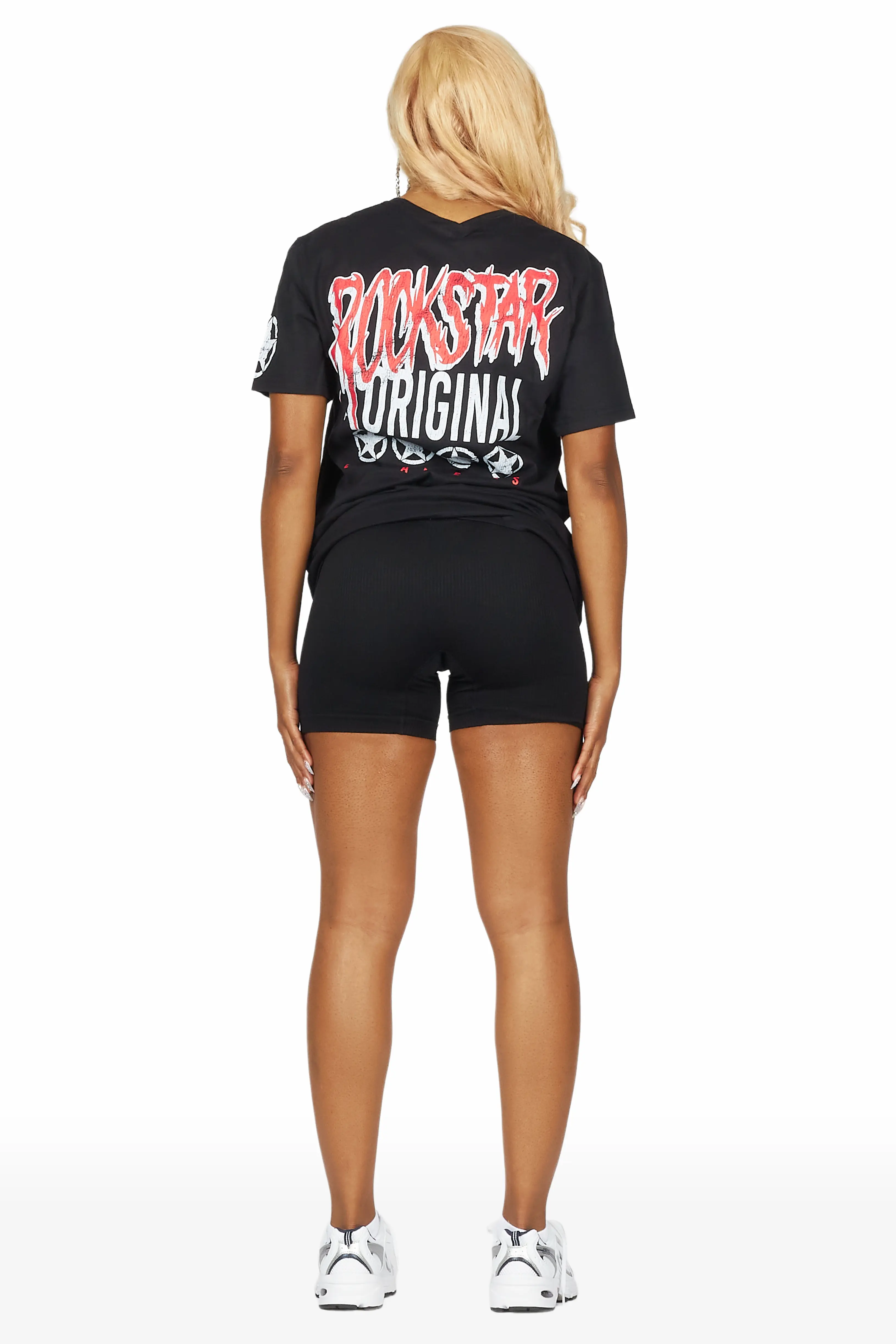 Diandra Black Oversized T-Shirt - Image 9